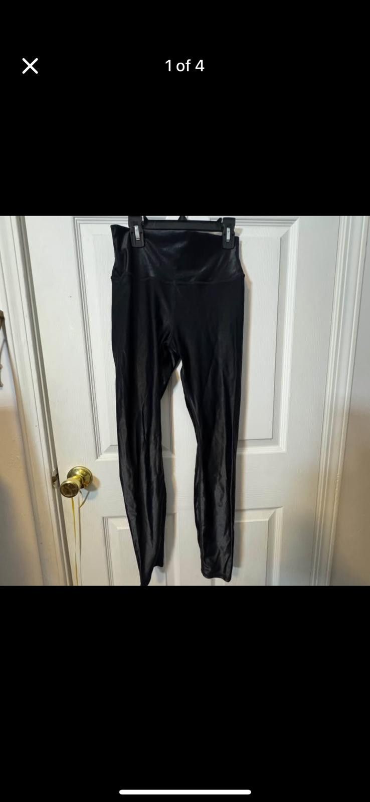 Alo Alo Black High-Waisted Leggings-Large Size 36" / US 14 / IT 50 - 1 Thumbnail