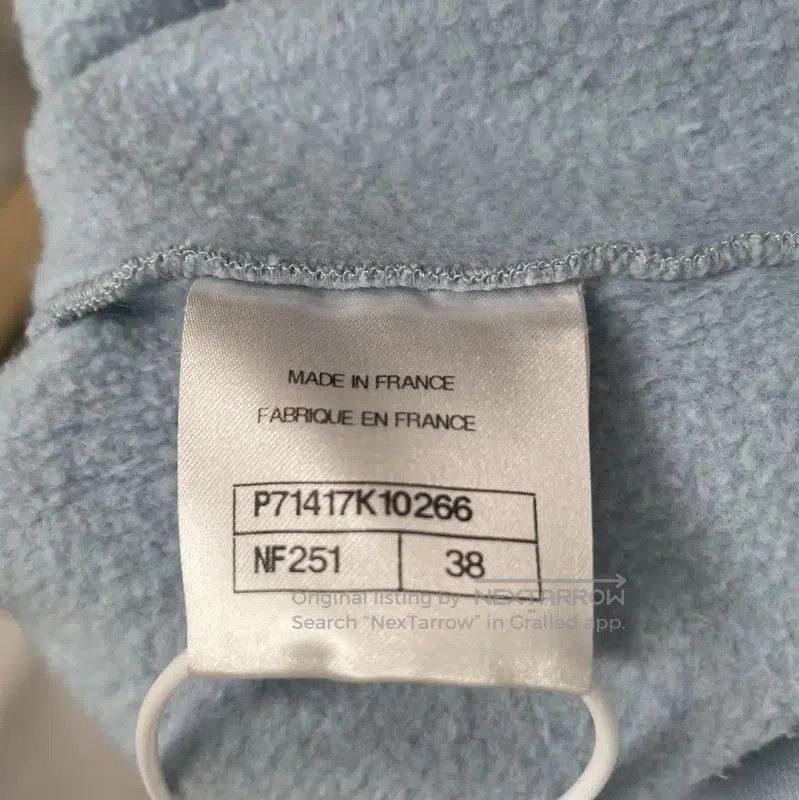 Chanel Chanel Hooded Cotton Sweatshirt in Sky Blue . Size M / US 6-8 / IT 42-44 - 5 Thumbnail