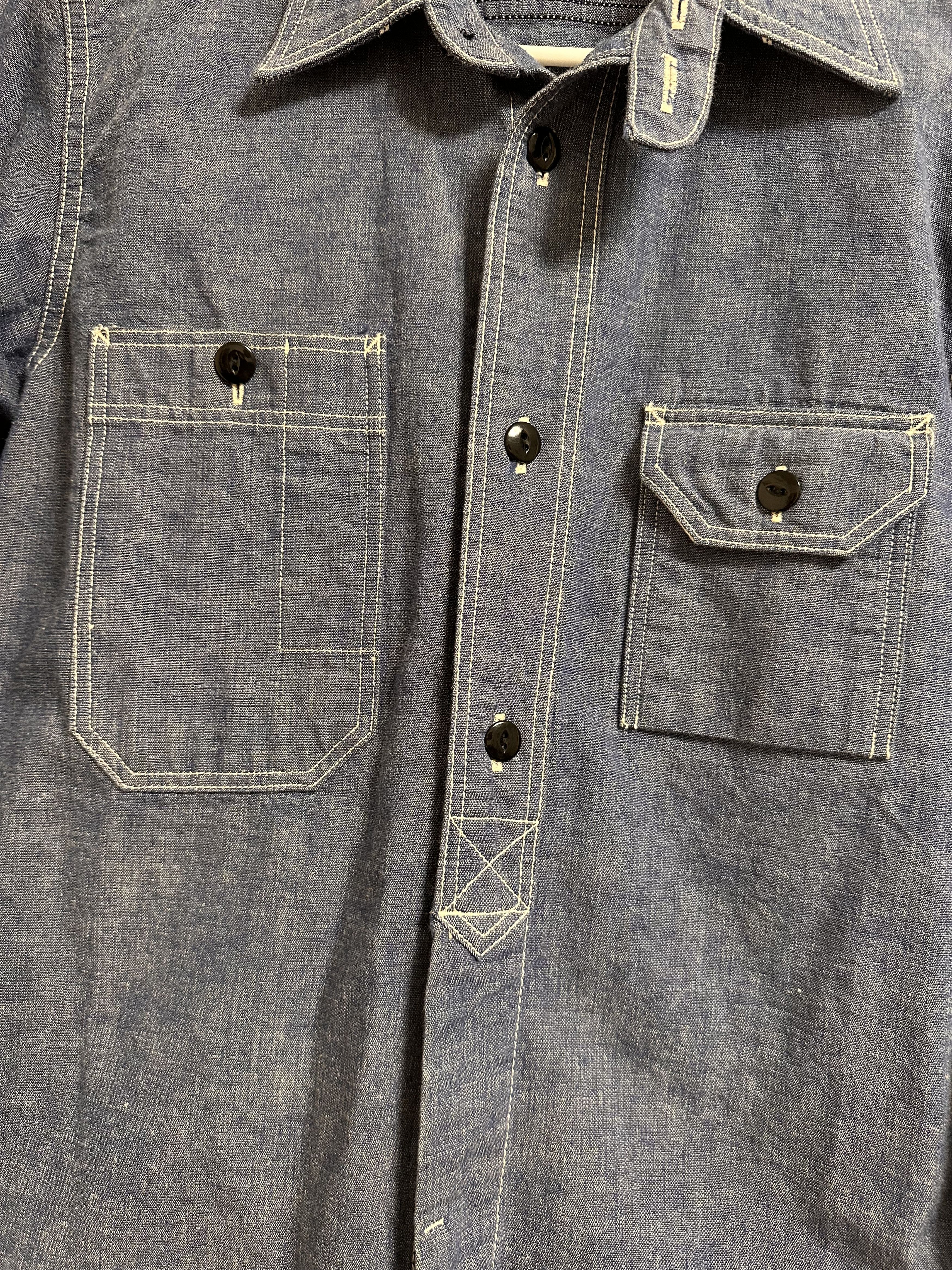 Studio D'Artisan Studio D'Artisan Selvedge Chambray long-sleeved work shirt Size US XS / EU 42 / 0 - 3 Thumbnail