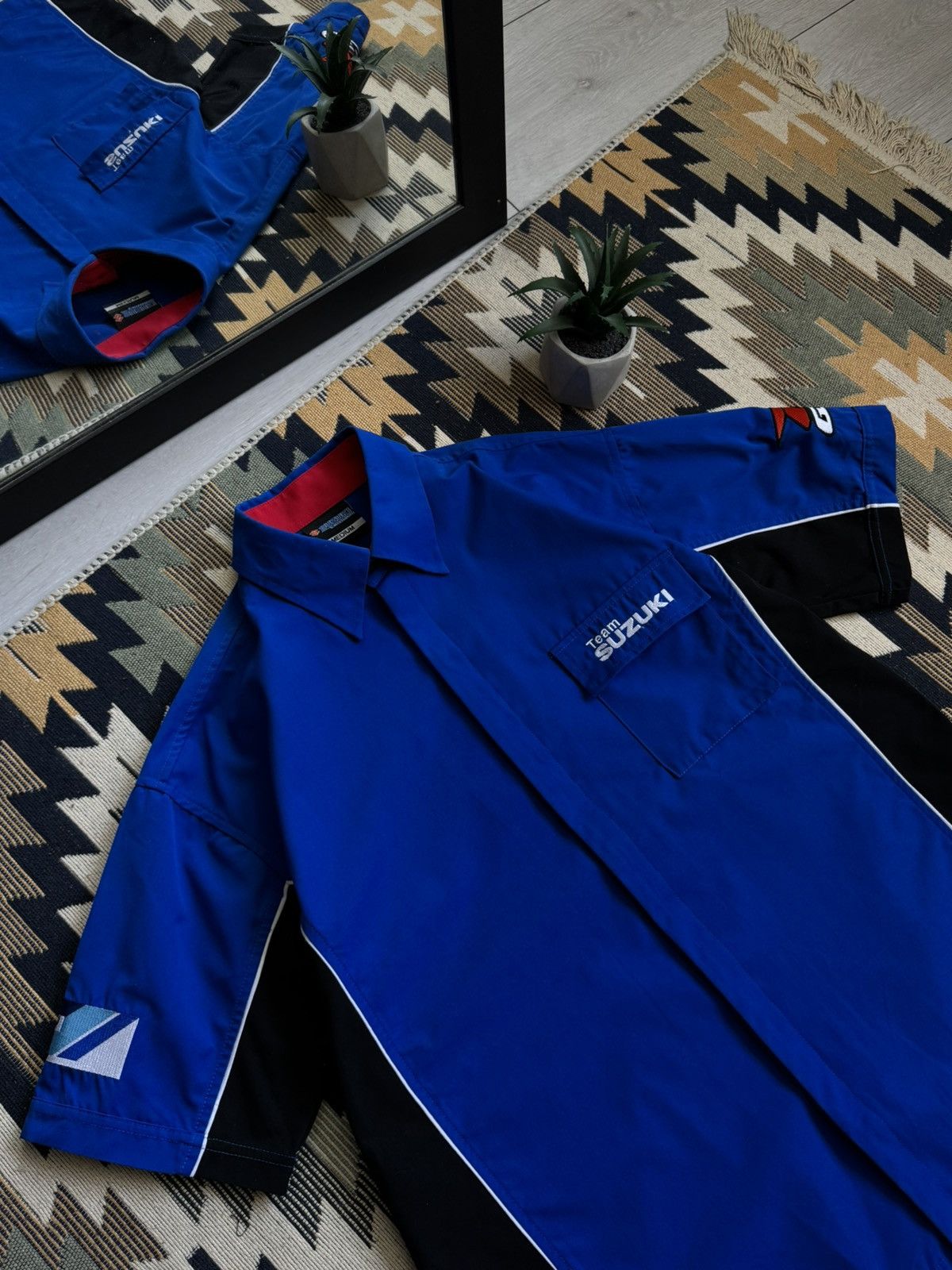 Vintage Vintage Suzuki Racing Moto Button Up Shirt Size US M / EU 48-50 / 2 - 5 Thumbnail