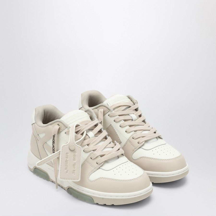 Off-White o1d2blof0924 Out Of Office Sneaker in White & Beige Size US 6 / IT 36 - 2 Thumbnail