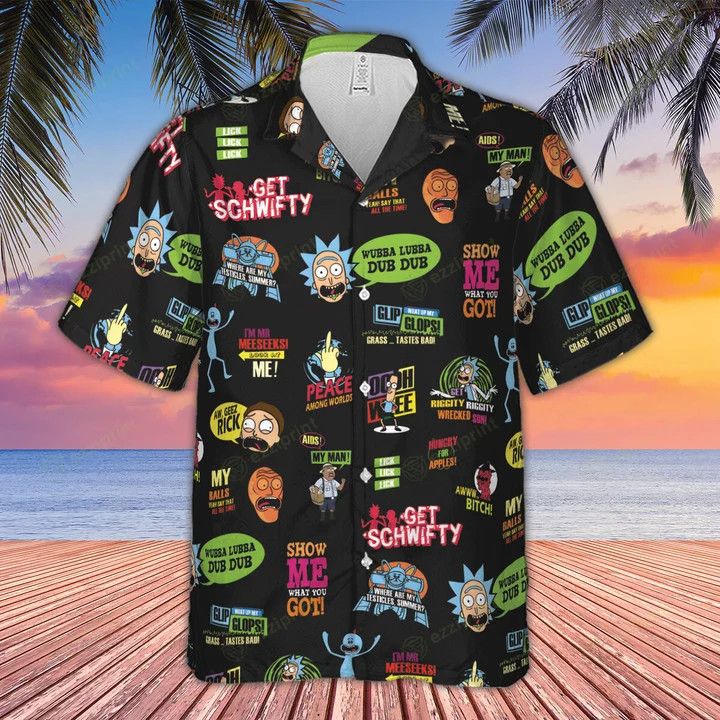 Other GET SCHWIFTY RICK AND MORTY HAWAIIAN SHIRT Size US L / EU 52-54 / 3 - 3 Thumbnail
