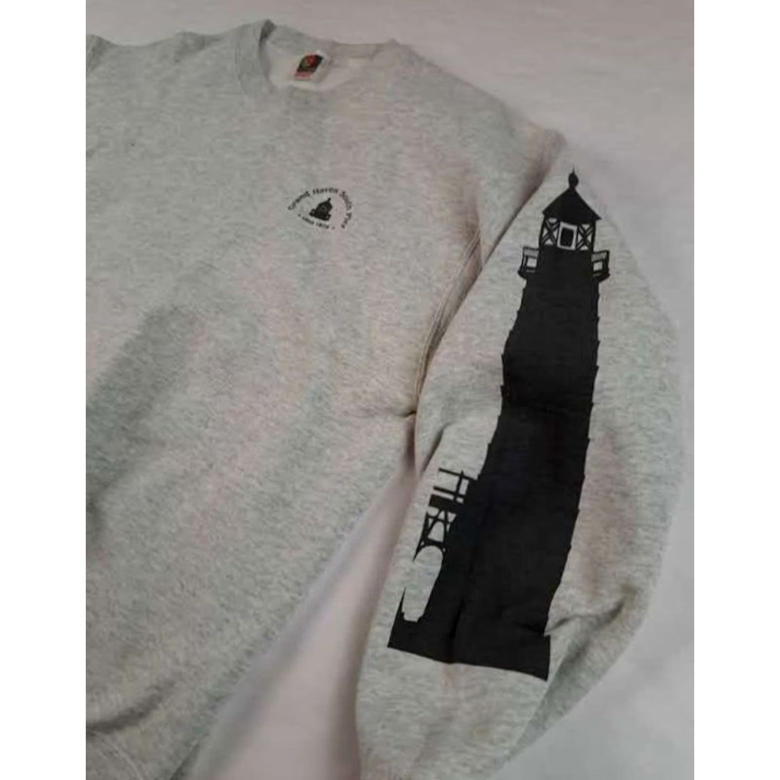 Fruit Of The Loom VINTAGE Fruit of the Loom Sweatshirt XL Gray USA Men Size US XL / EU 56 / 4 - 3 Thumbnail