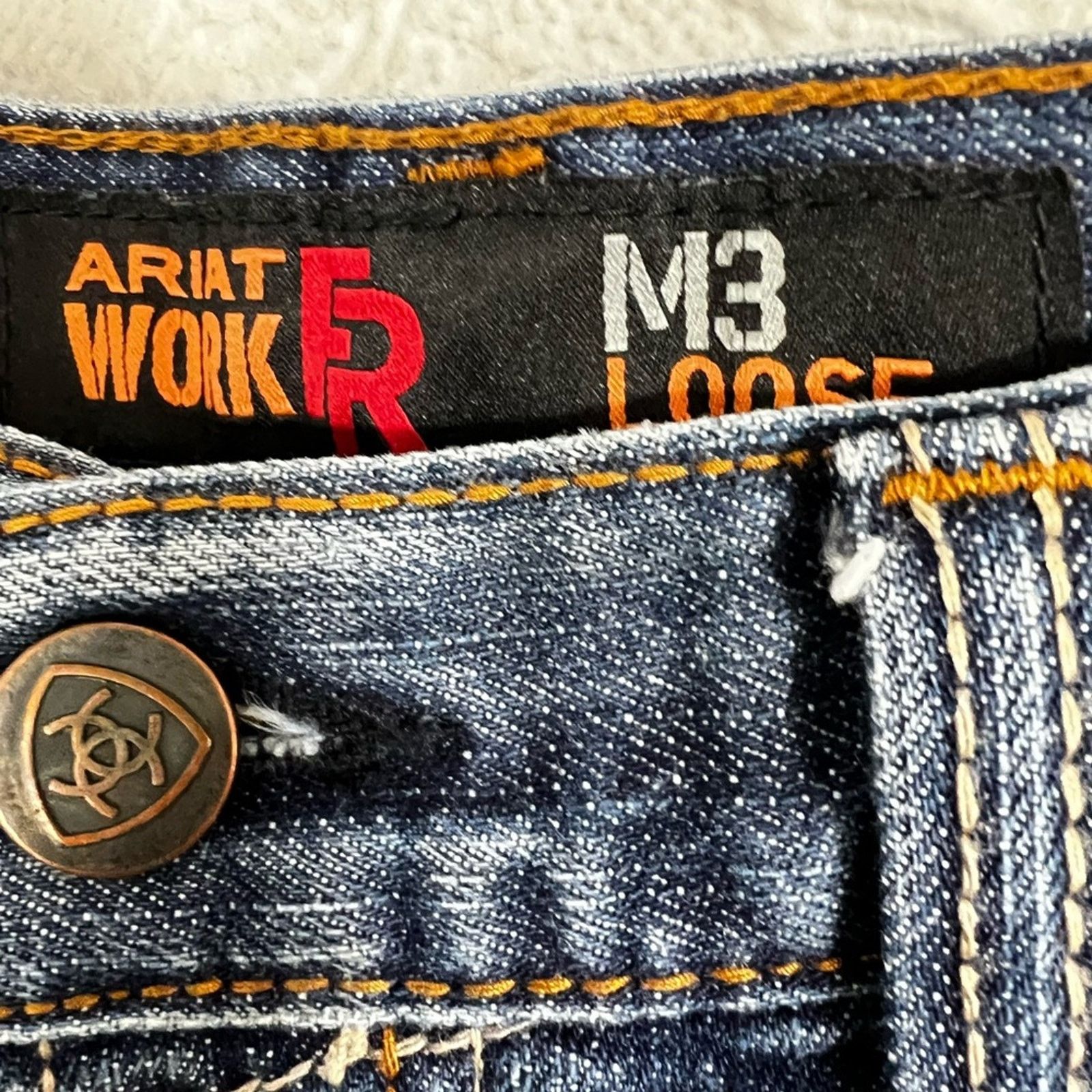 Ariat Ariat FR M3 Loose Stackable Straight Leg Jean Men’s 32X30 Size US 32 / EU 48 - 4 Thumbnail