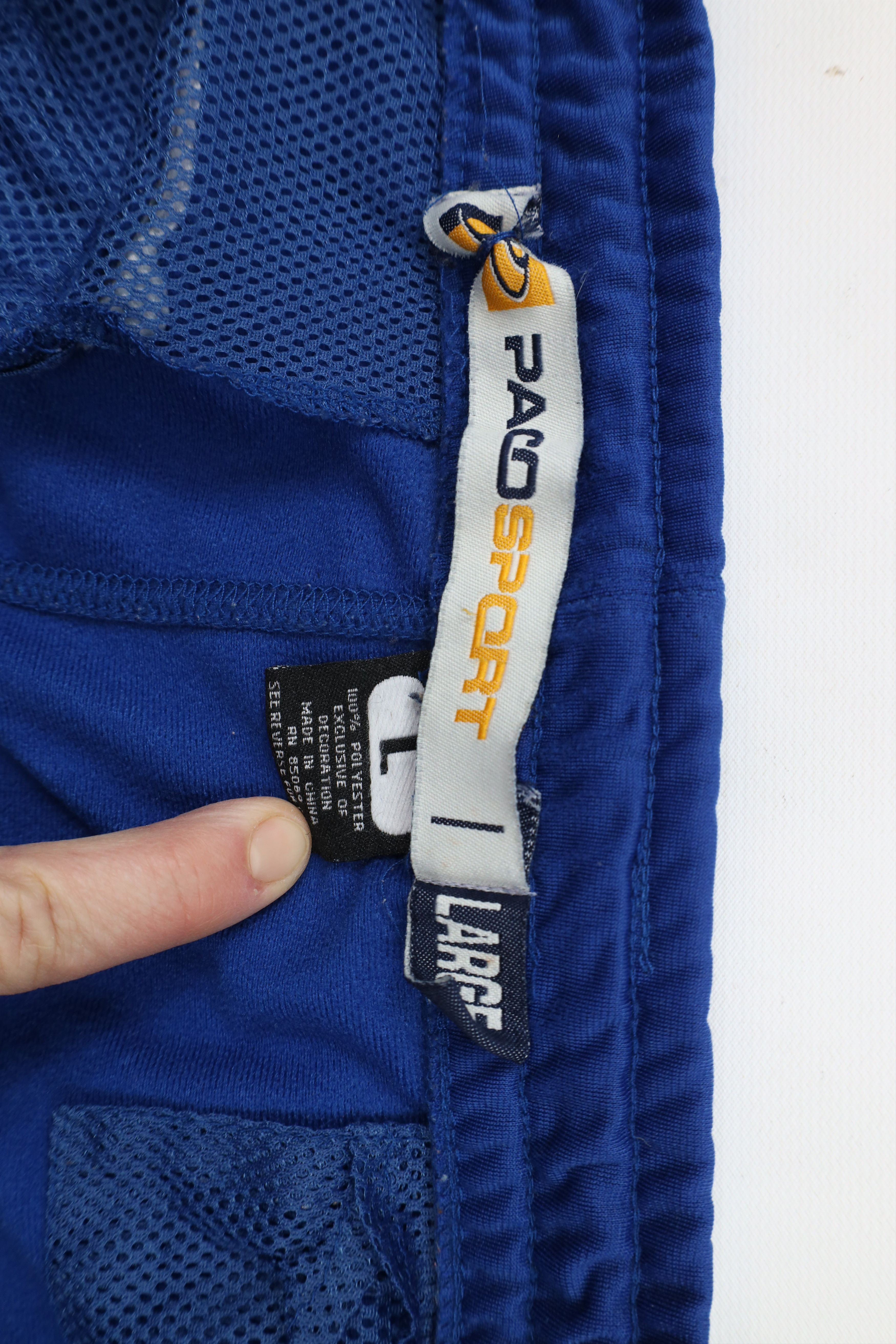 Vintage Vintage 90s Y2K Paco Sport Hip Hop Wide Leg Sweatpants Blue Size US 36 / EU 52 - 8 Thumbnail