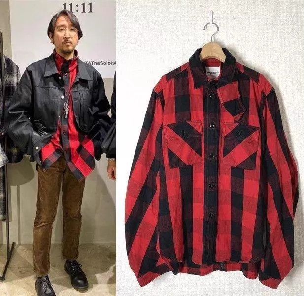 Takahiromiyashita The Soloist. The soloist Aw19 Plaid Oversize CPO Shirt 9/10 Size US S / EU 44-46 / 1 - 8 Thumbnail