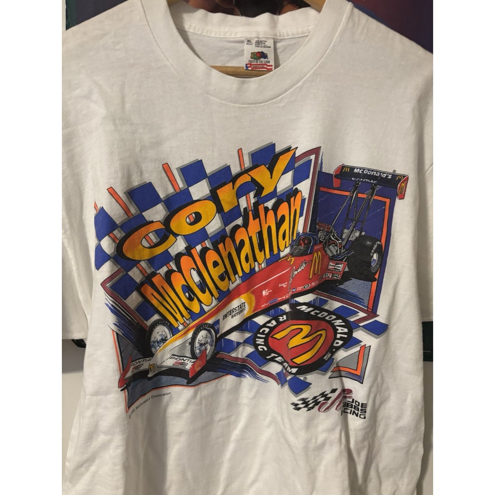 The Unbranded Brand NASCAR Drag Racing Corey Mcclenton White Multicolor XL Size US XL / EU 56 / 4 - 3 Thumbnail