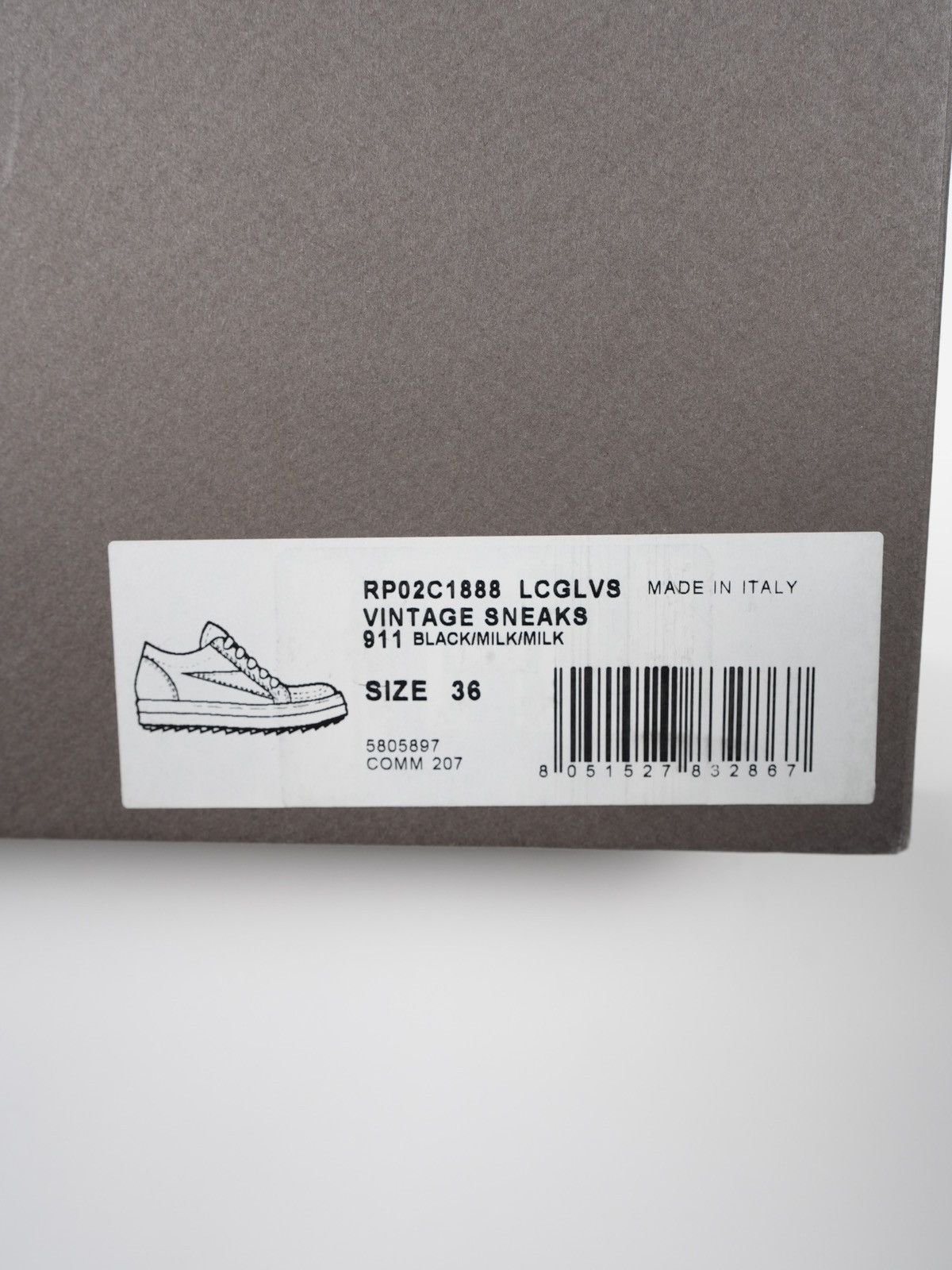 Rick Owens × Rick Owens Drkshdw Rick Owens Black Leather Vintage Vans Low Top Sneakers Size US 6 / IT 36 - 12 Thumbnail
