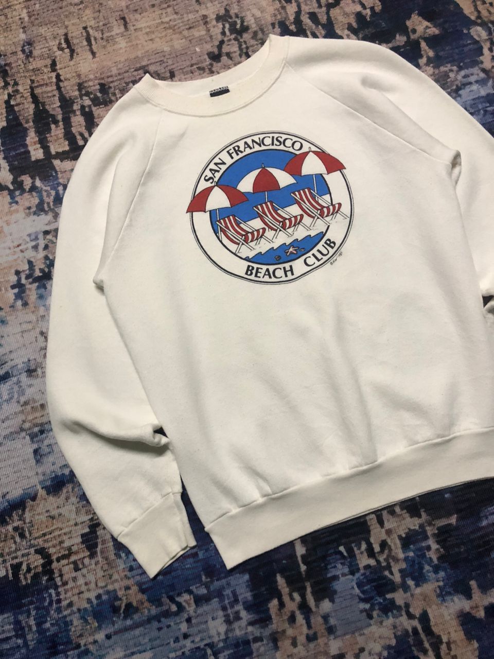 Vintage Vintage 80s San Francisco Beach Club Crewneck Sweatshirt Size US S / EU 44-46 / 1 - 4 Thumbnail