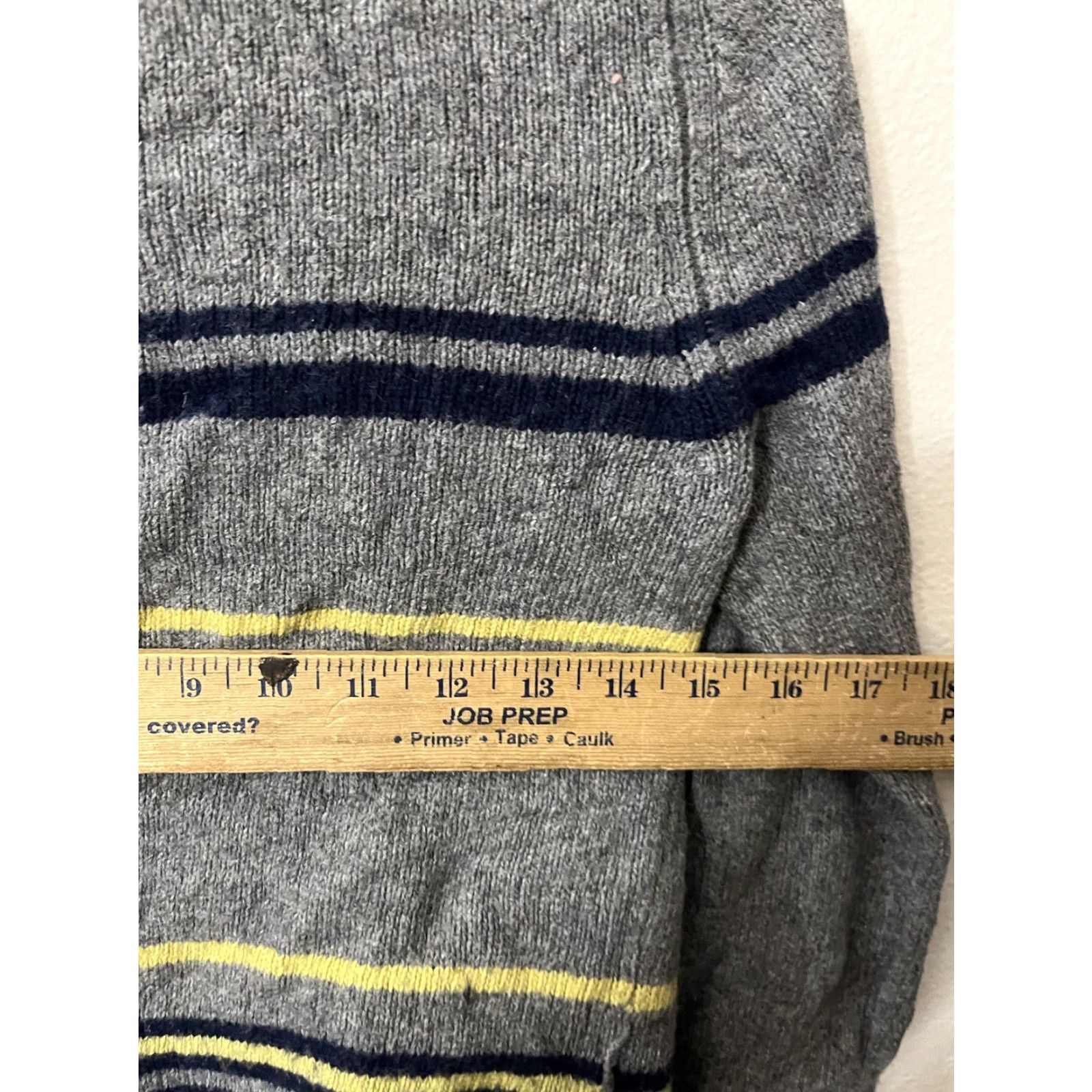 Bcbgmaxazria BCBGMAXAZRIA Cardigan Women Open Front Long Sleeve Gray Striped Size S Knit Sweater Size S / US 4 / IT 40 - 5 Thumbnail