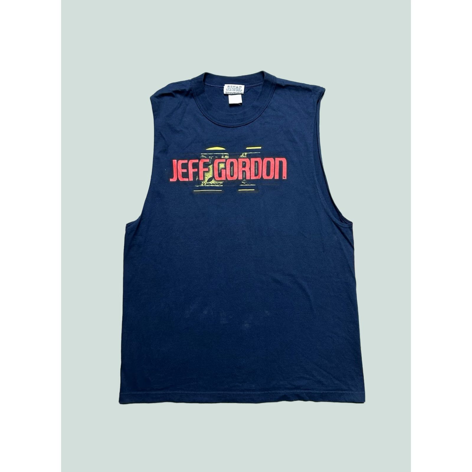 NASCAR VINTAGE Jeff Gordon Nascar Tank Top Graphic T Shirt Blue XL Sleeveless Mens 90s Theme Size US XL / EU 56 / 4 - 1 Thumbnail