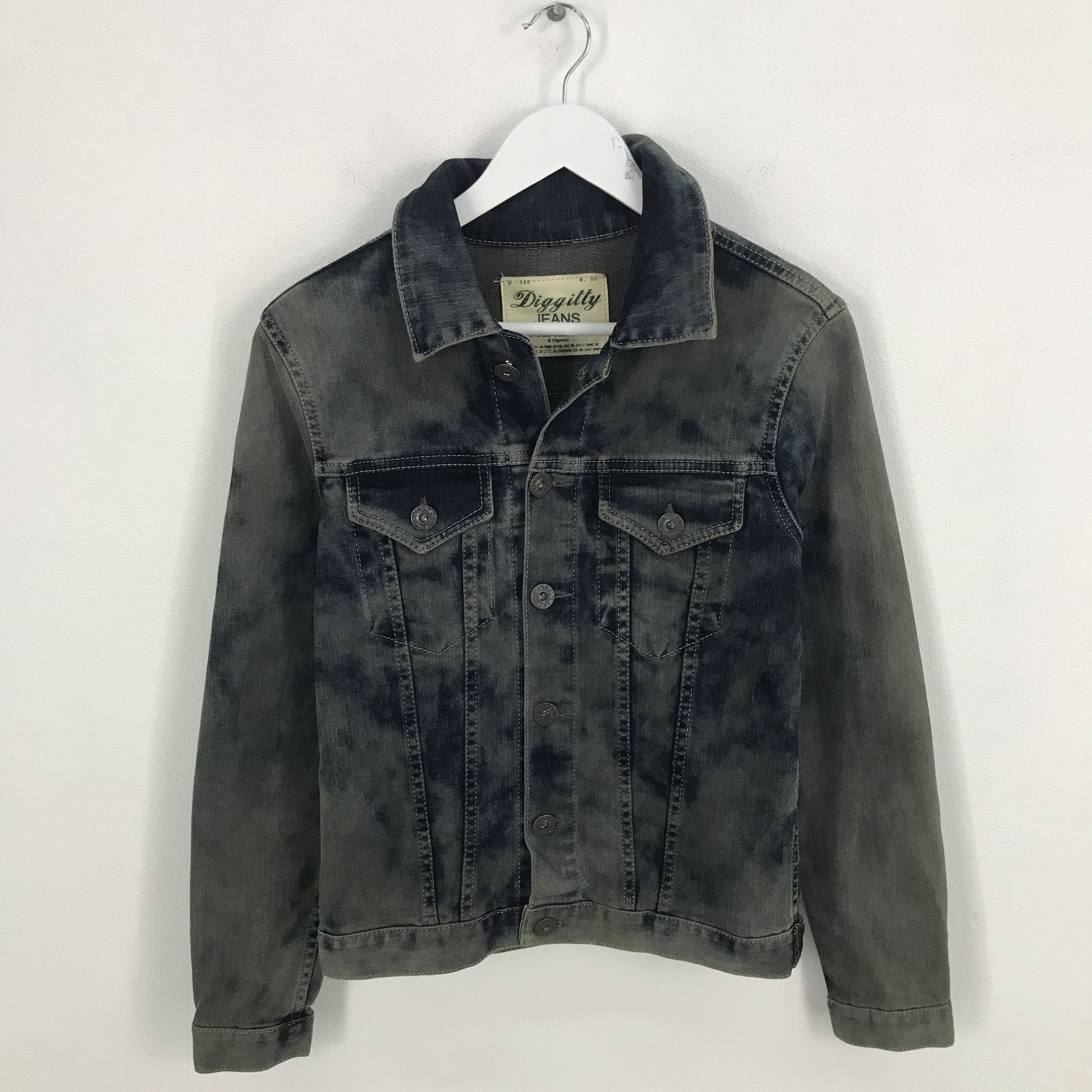 Black Label × Japanese Brand Rare Diggttiy jeans denim jacket Size US S / EU 44-46 / 1 - 1 Thumbnail