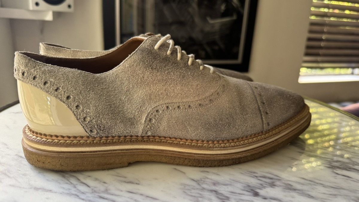 Louis Vuitton Suede Richelieu with Stacked Sole Size US 9 / EU 42 - 2 Thumbnail