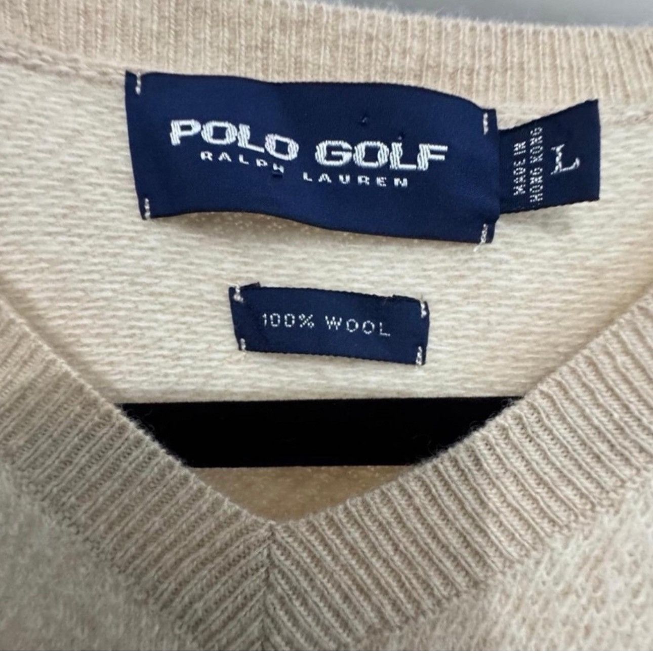 Polo Ralph Lauren Polo Ralph Lauren Golf 100% Wool Vest Size US L / EU 52-54 / 3 - 3 Thumbnail