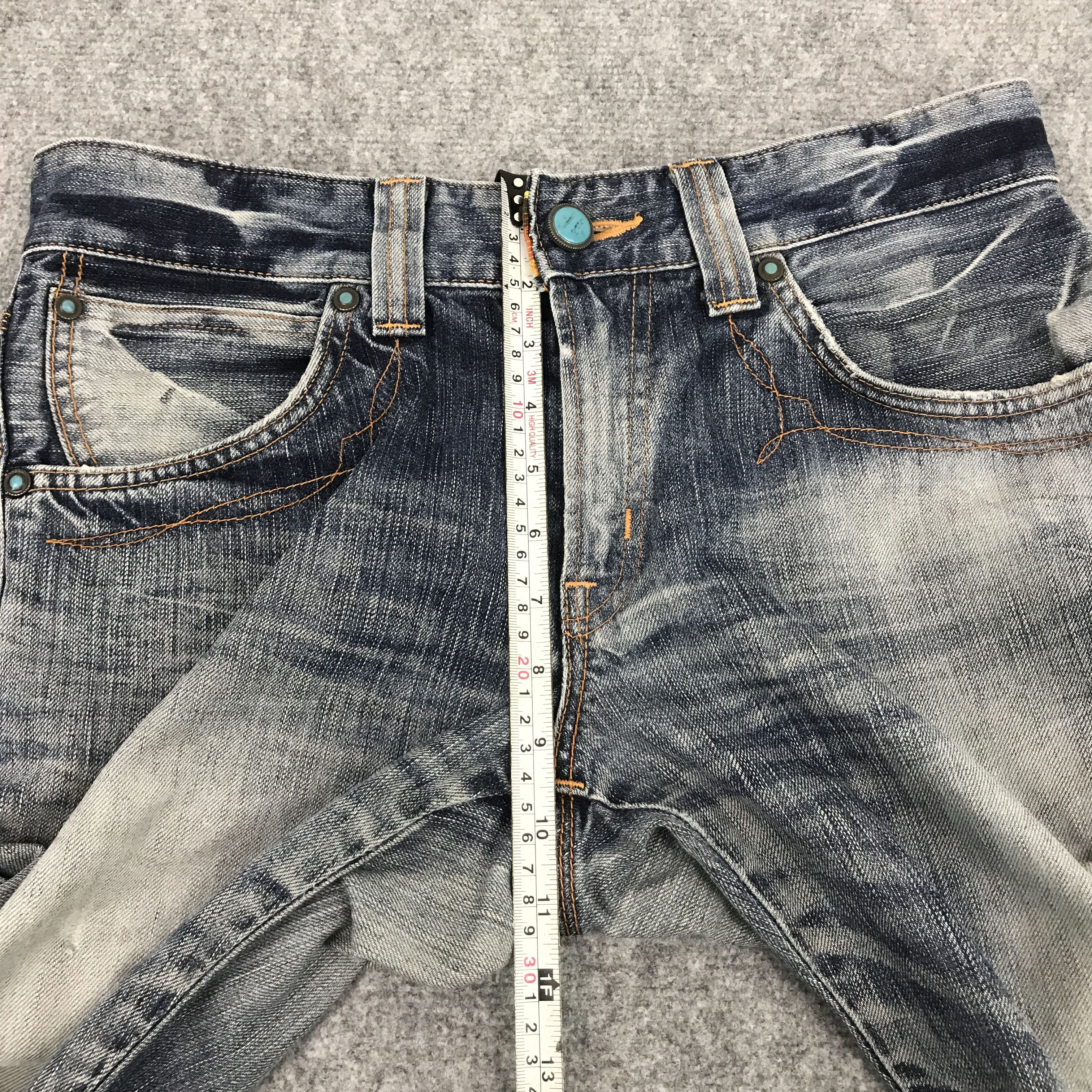 Edwin BOOTCUT DENIM EDWIN JAPAN DISTRESSED JEANS FADED PANTS Size US 30 / EU 46 - 10 Thumbnail