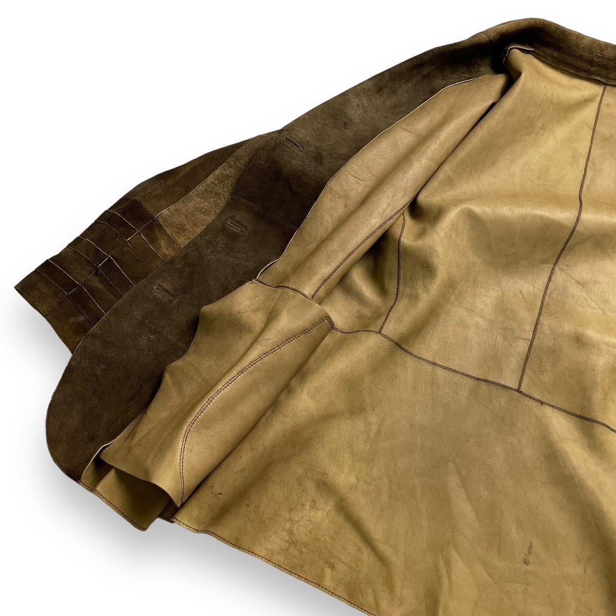 Le Grande Bleu (L.G.B.) 🇯🇵 VINTAGE BRECKENRIDGE GENUINE LEATHER BLAZER COAT JACKET Size US M / EU 48-50 / 2 - 13 Thumbnail