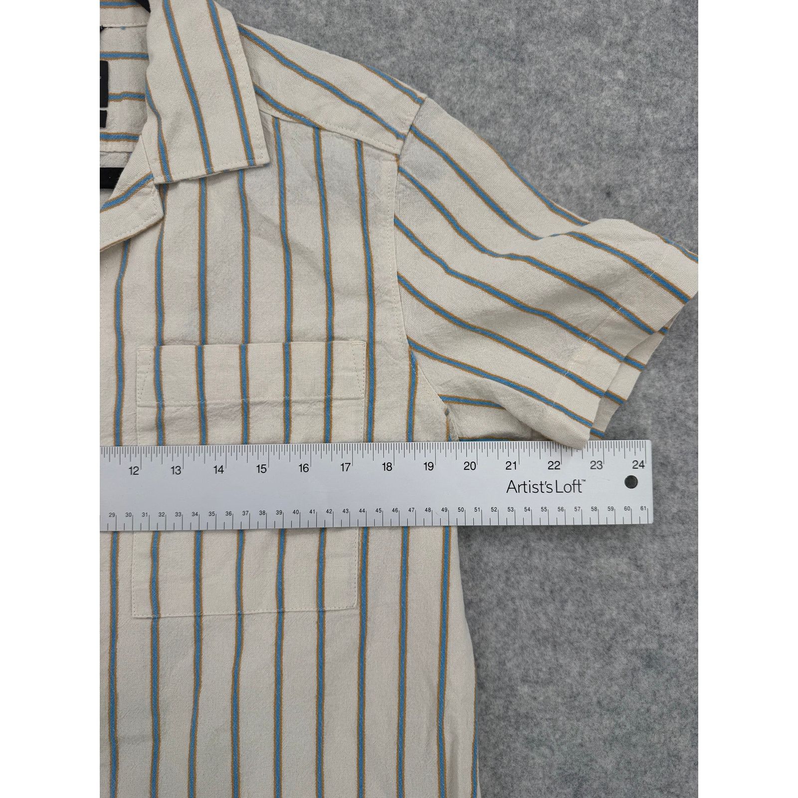 Prana NWT prAna Slim Canvas Mantra Striped Heritage Button Shirt Size US S / EU 44-46 / 1 - 8 Thumbnail