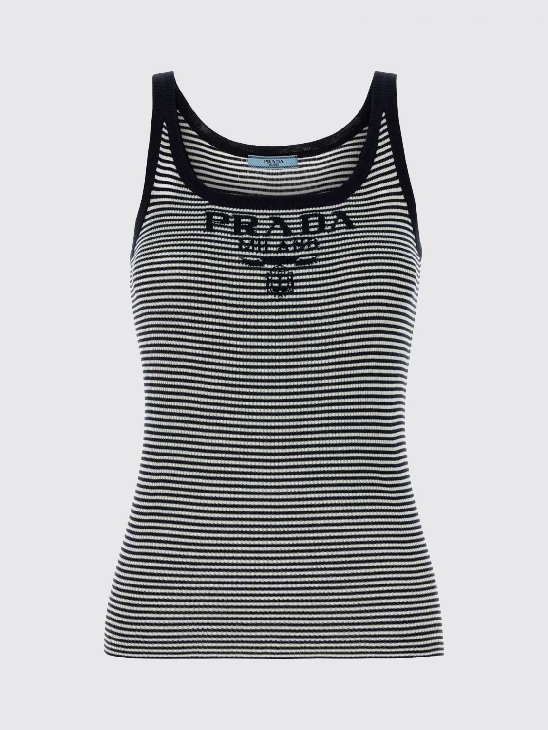 Prada Prada T-Shirt Woman Blue 1 Size M / US 6-8 / IT 42-44 - 1 Preview
