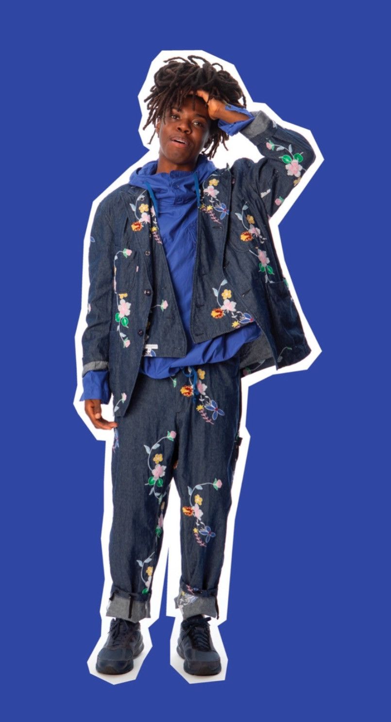 Engineered Garments Cotton Embroidered Button Front Scarf / Shawl Size ONE SIZE - 7 Thumbnail