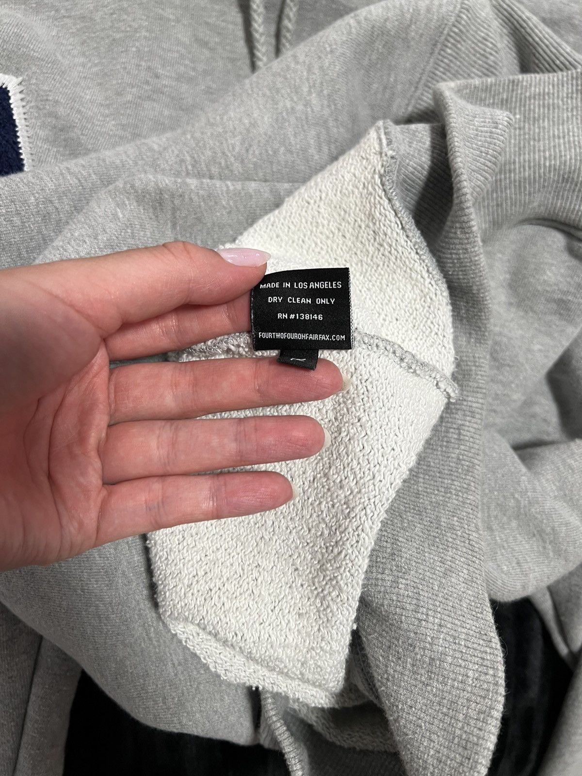 424 424 FOURTWOFOUR University Hoodie in Grey Size US XL / EU 56 / 4 - 3 Thumbnail