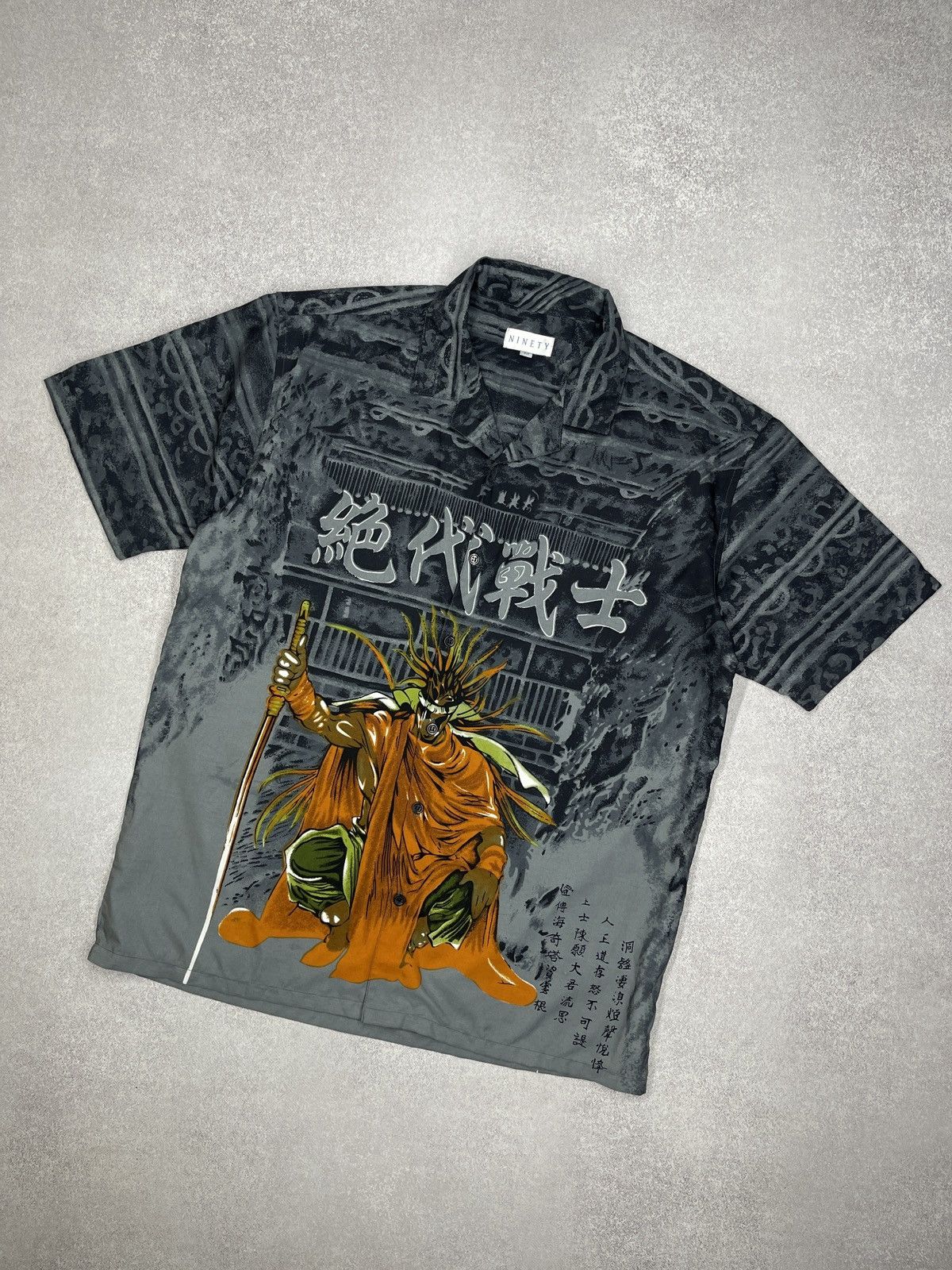 Other Vintage Ninety Anime Print Shirt Japanese Style Samurai Y2K Size US M / EU 48-50 / 2 - 1 Thumbnail