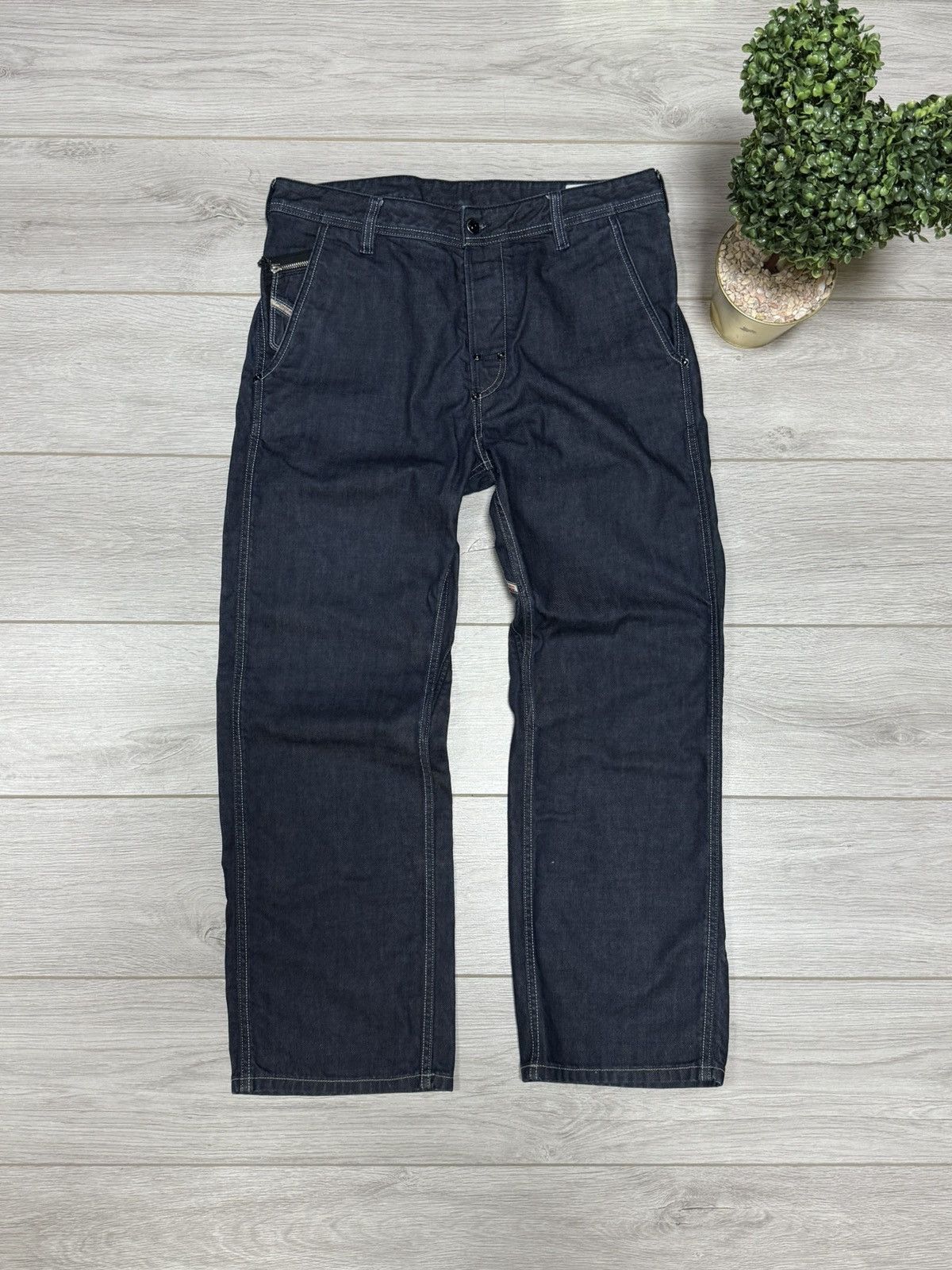 Diesel Diesel pheyo denim wide leg jeans pants Size US 34 / EU 50 - 1 Thumbnail