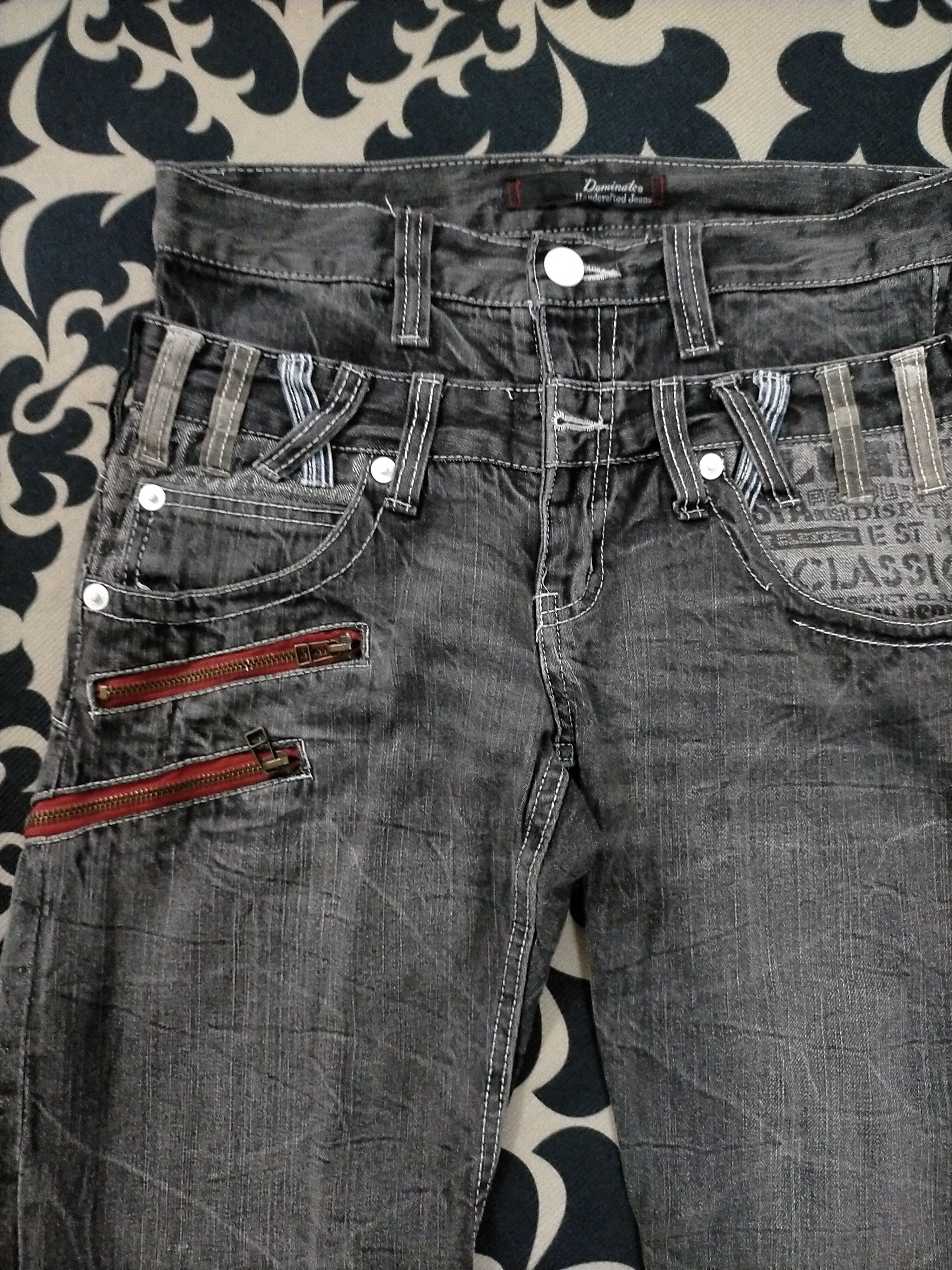 Japanese Brand × PPFM × Seditionaries 🔥Insane🔥Dominate Double Waist Mudwash Jeans Size US 30 / EU 46 - 4 Thumbnail