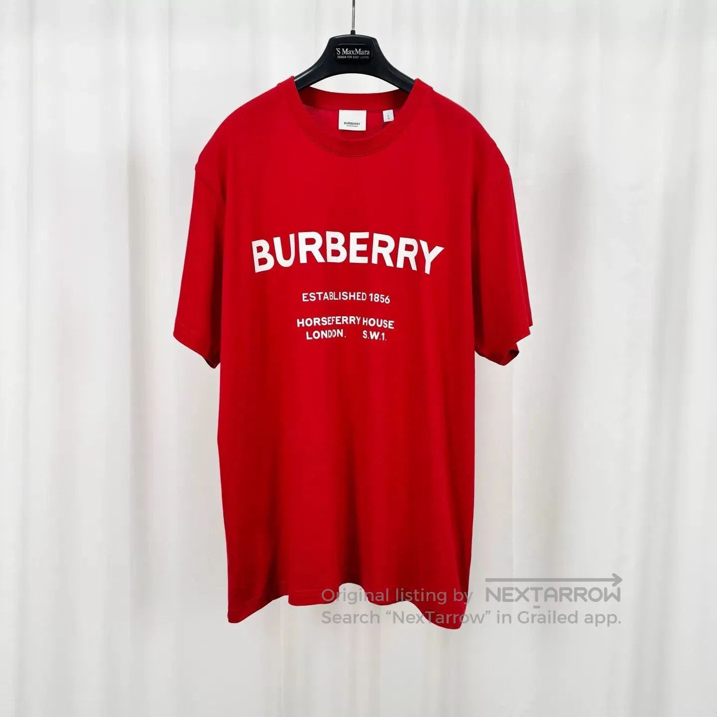 Burberry Burberry Red Short Sleeve T. Size US L / EU 52-54 / 3 - 1 Thumbnail