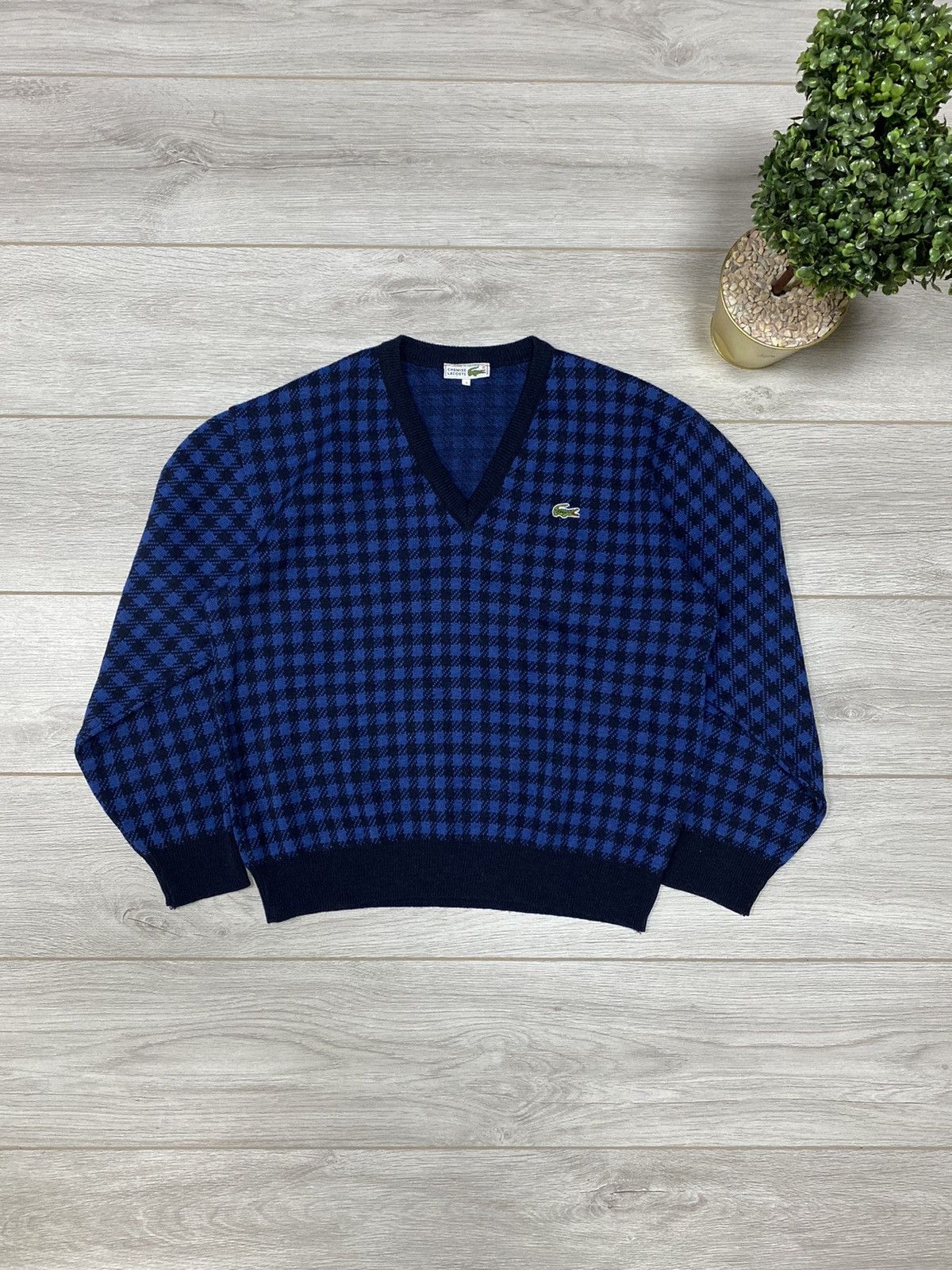 Lacoste Lacoste chemise France wool vintage sweater over print Size US M / EU 48-50 / 2 - 3 Thumbnail