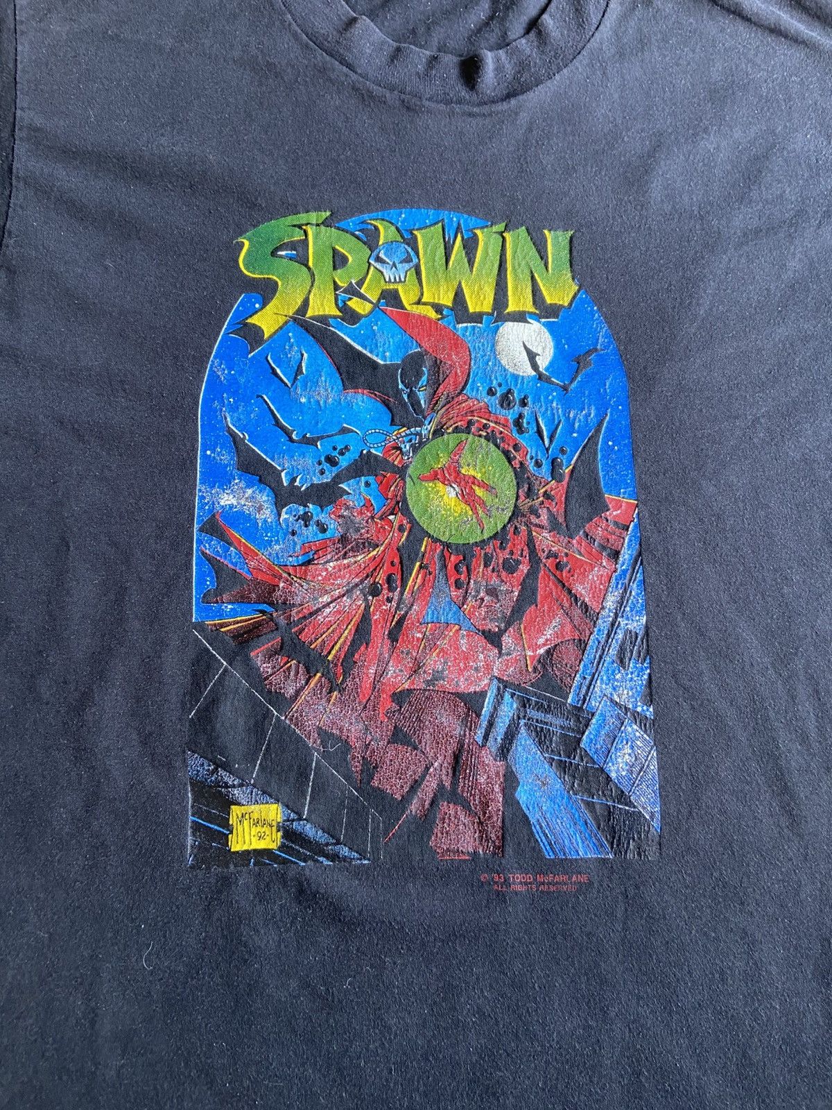 Fruit Of The Loom × Marvel Comics × Vintage T-Shirt Vintage Spawn 1993 Image Comics Todd McFarlane Size US XL / EU 56 / 4 - 2 Thumbnail