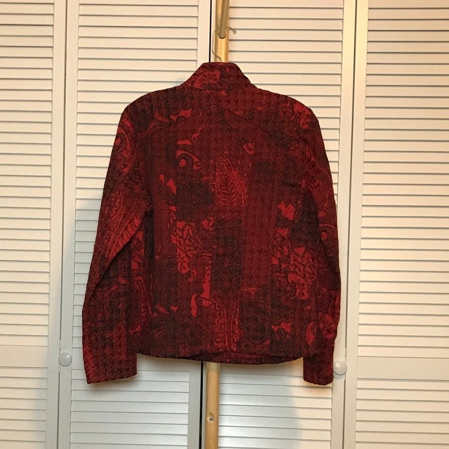 Chicos Chico’s Floral High Neck Long Sleeve Button Jacket M Size M / US 6-8 / IT 42-44 - 2 Thumbnail