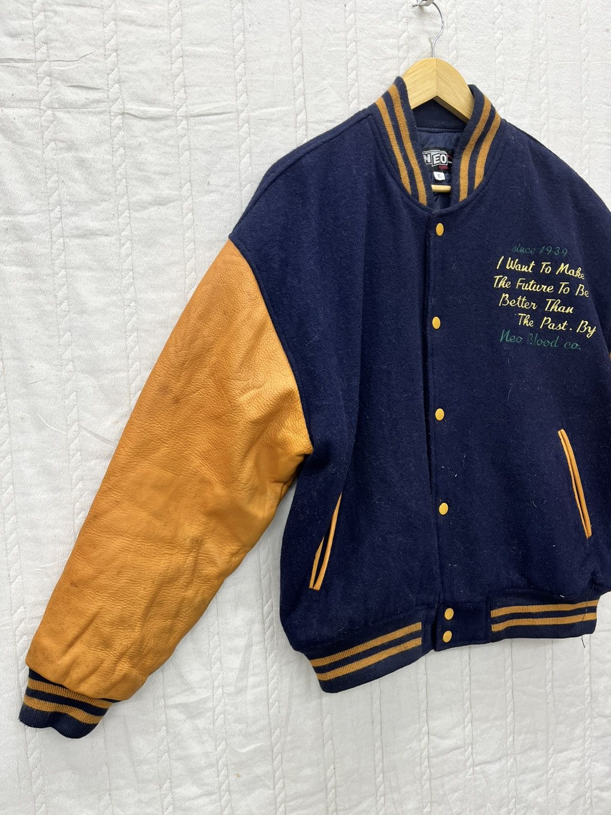 Japanese Brand ARCHIVE🔥NEO BLOOD VARSITY JACKET Size US M / EU 48-50 / 2 - 5 Thumbnail