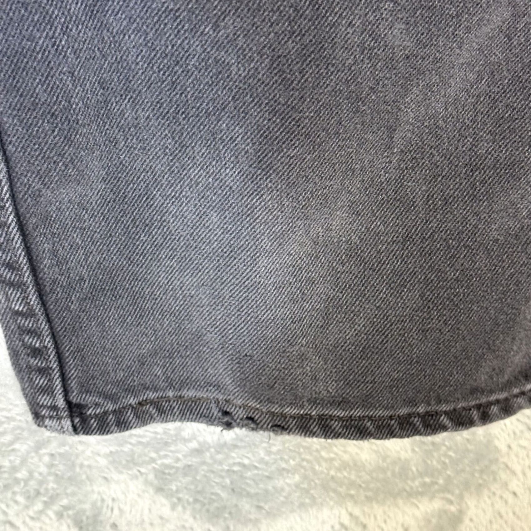 Levi's Levi's 550 Jeans Mens 42x30 Black Denim Relaxed Fit Tapered Leg Mid Rise Zip Fly Size US 42 / EU 58 - 4 Thumbnail