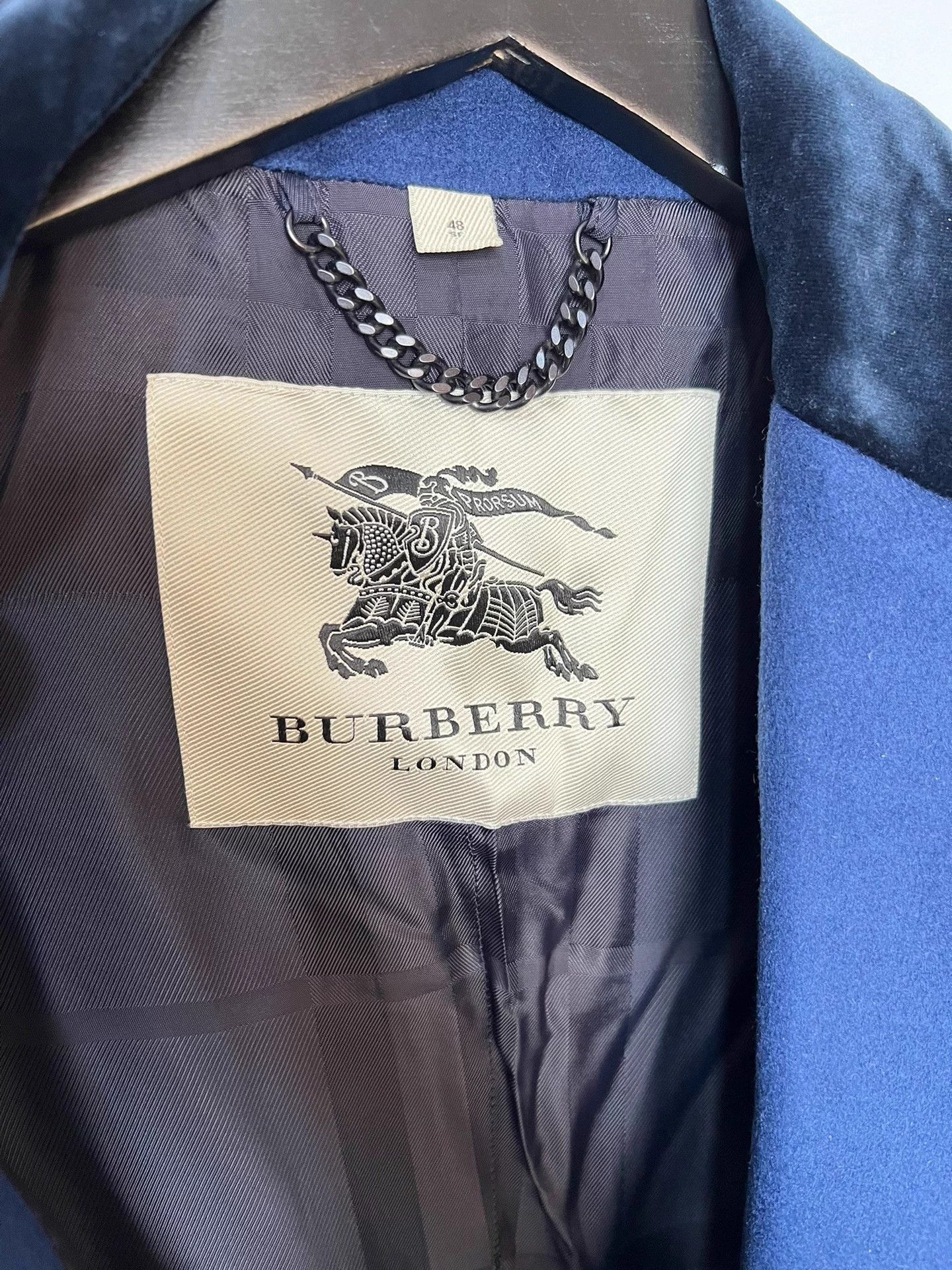 Burberry Burberry Blue Wool Cashmere Chester Coat 48 Size US M / EU 48-50 / 2 - 4 Thumbnail