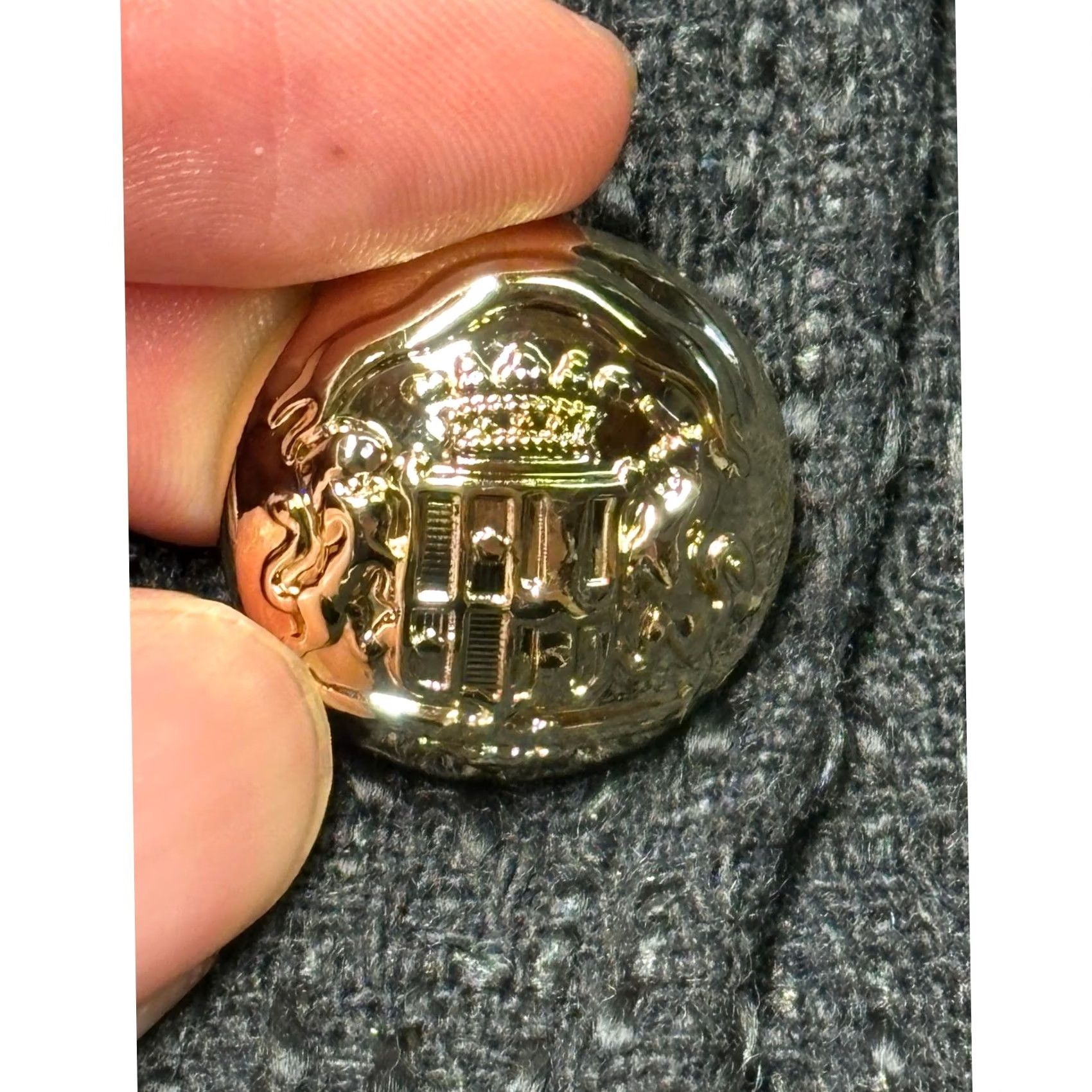 Vintage Tuckernuck Pomander Place Black Tweed Golden Button Jennings Jacket Womens XXXL Size XXL / US 16-18 / IT 52-54 - 4 Thumbnail