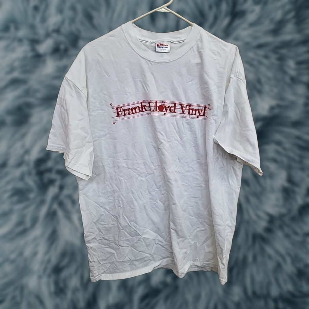 Hanes VINTAGE Hanes T shirt Rock n Roll XL White 2000s Men Graphic Tee Crew Neck Short Sleeve Vinyl Frank Lloyd Wright Size US XL / EU 56 / 4 - 1 Thumbnail
