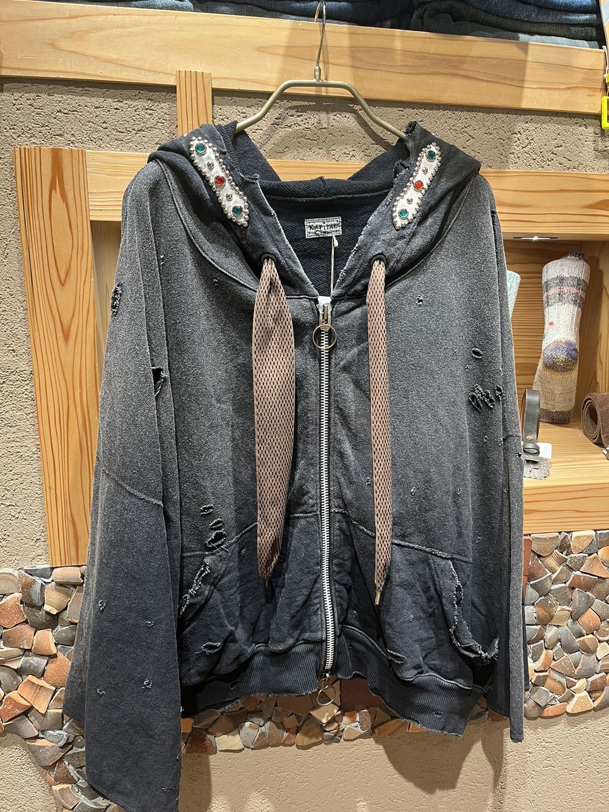 Kapital Kapital Thriller Damaged Devil Studs Zip Hoodie Size US L / EU 52-54 / 3 - 2 Thumbnail