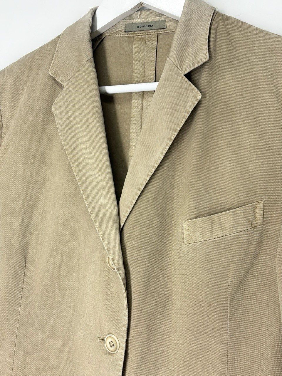 Boglioli Boglioli Washed Beige Blazer Jacket Size 46S - 3 Thumbnail