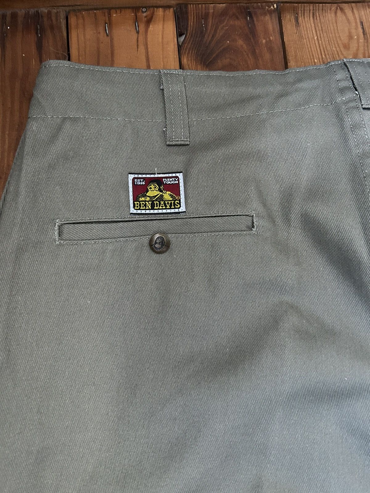 Ben Davis × Vintage Vintage 90s Ben Davis Green Gorrilla Work Pants Size US 36 / EU 52 - 4 Thumbnail