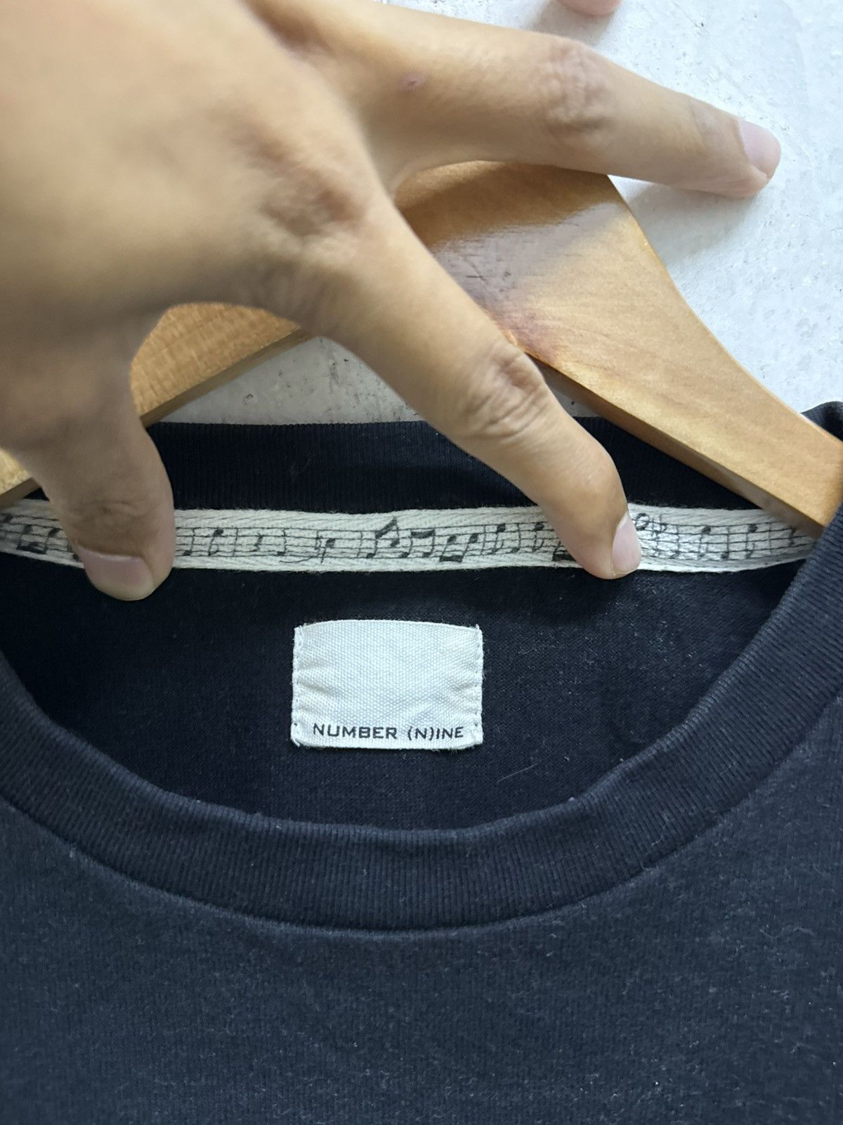 Number (N)ine Number Nine Oversized Plain Black Tee Size US XL / EU 56 / 4 - 4 Thumbnail