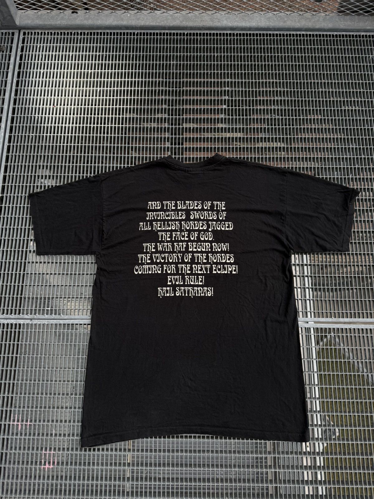 Band Tees Vintage 1995 Enthroned Prophecy Of Pagan Fire Dark Metal tee Size US XL / EU 56 / 4 - 2 Thumbnail