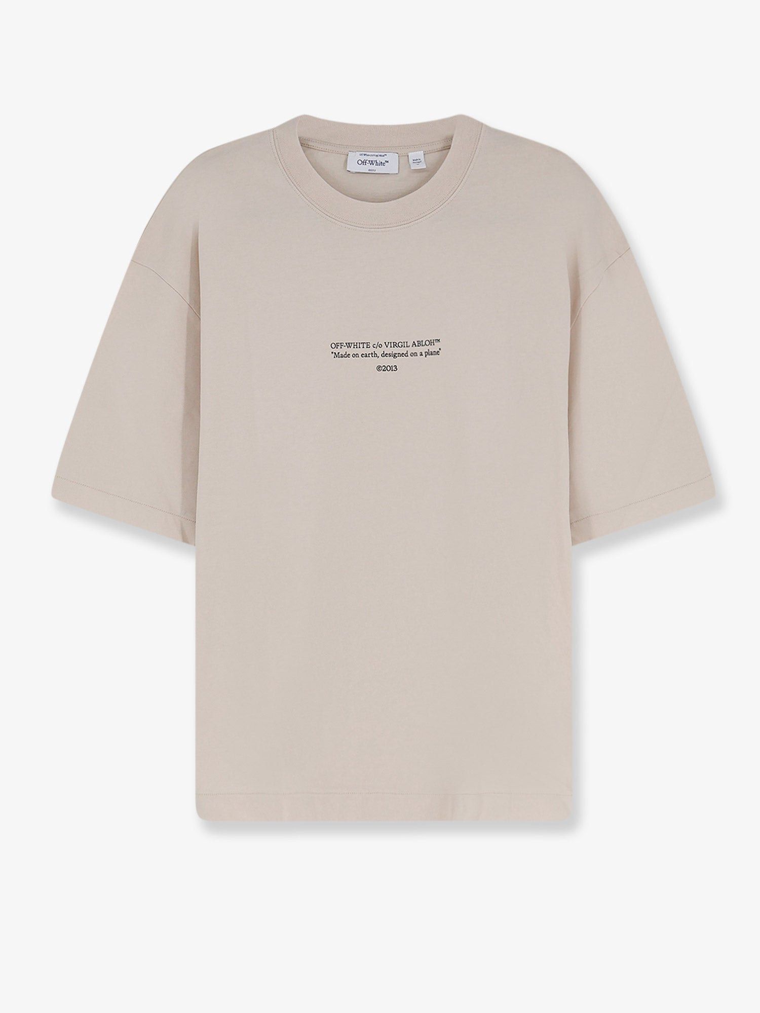 Off-White Statement Cotton T-Shirt Size US S / EU 44-46 / 1 - 1 Thumbnail