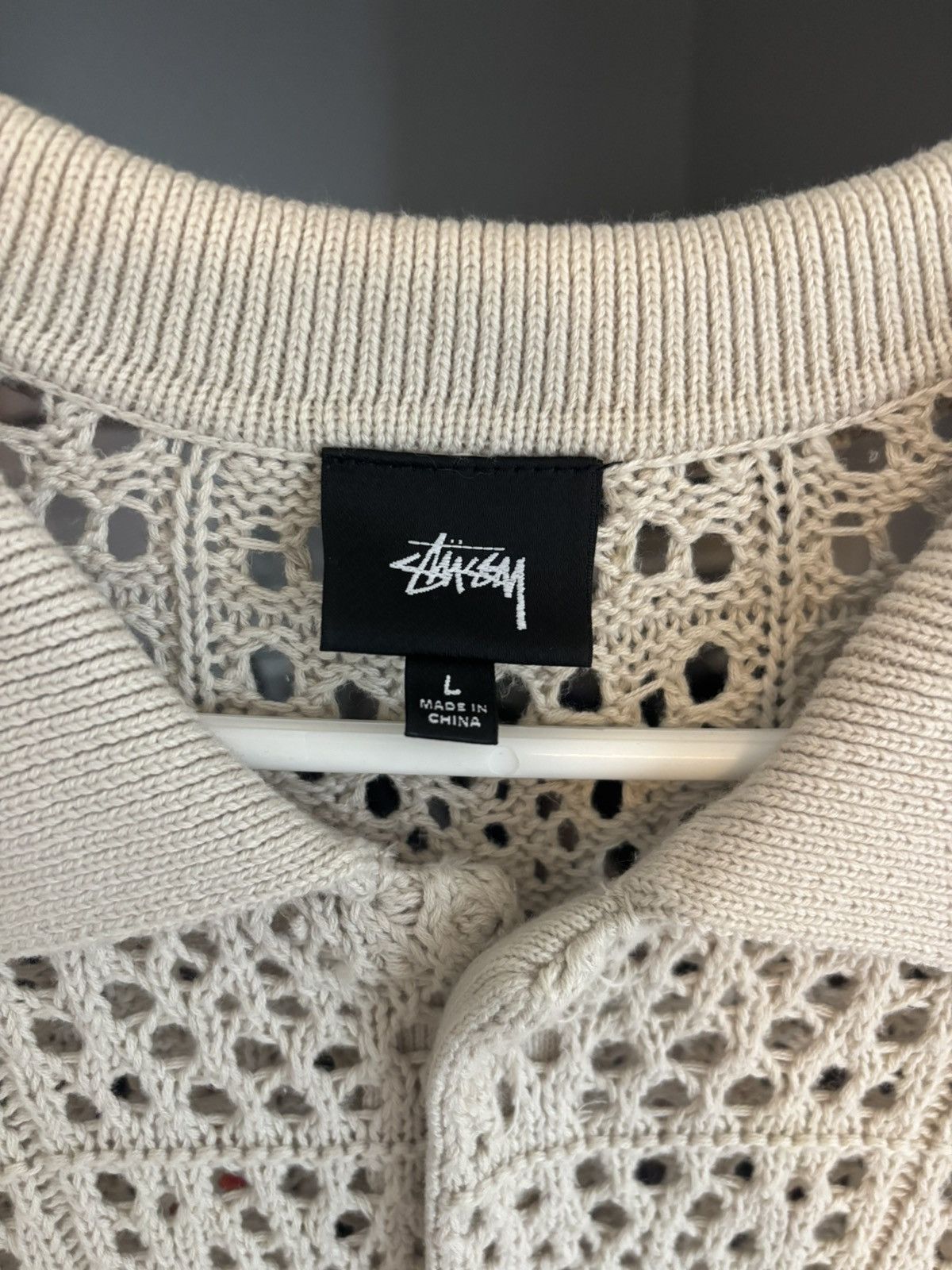 Stussy Stussy Crochet Knit Shirt Size US L / EU 52-54 / 3 - 5 Thumbnail