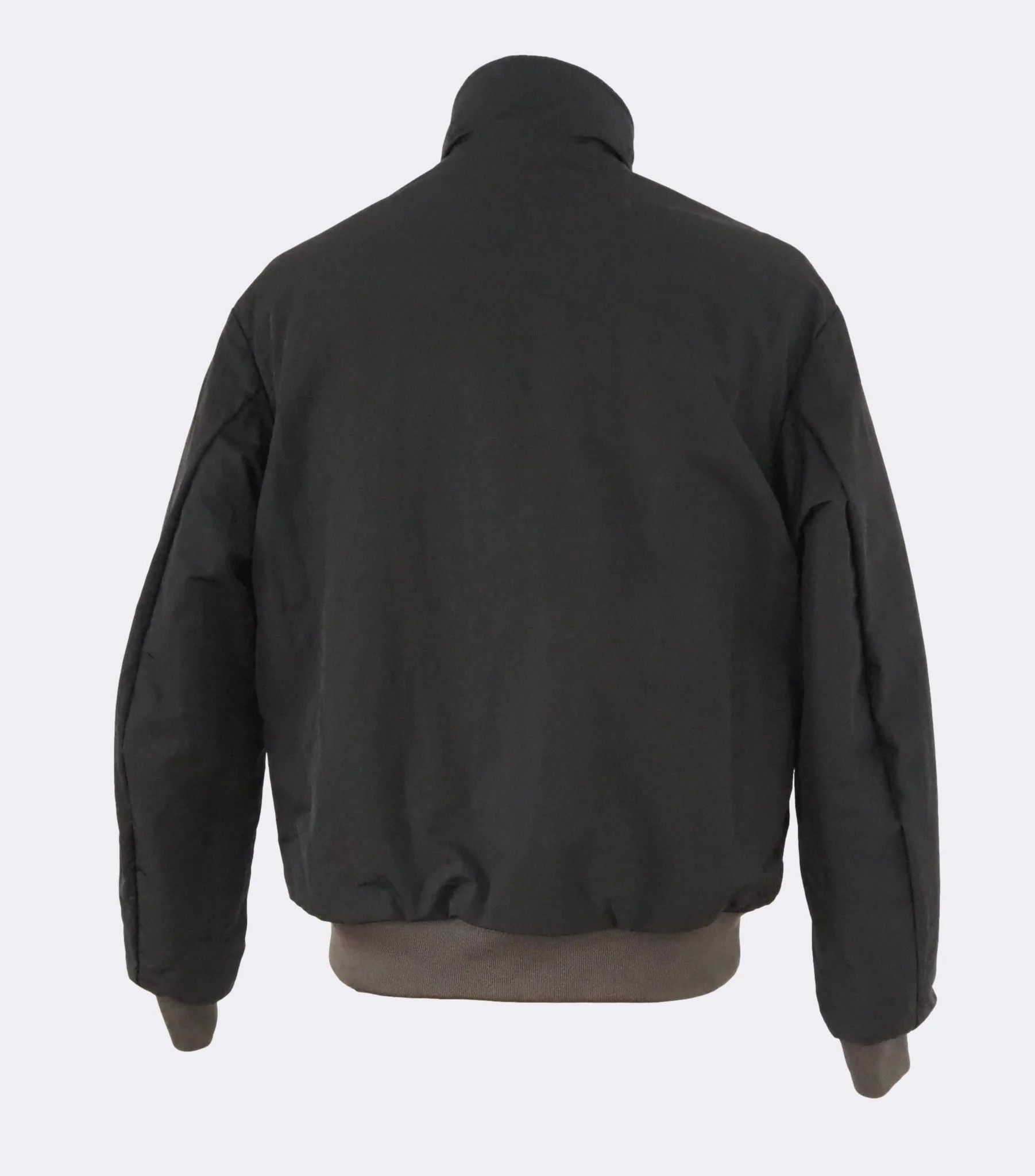 Emporio Armani Reversible Logo Embossed Lambskin Nappa Leather BomberJacket Size US M / EU 48-50 / 2 - 14 Thumbnail