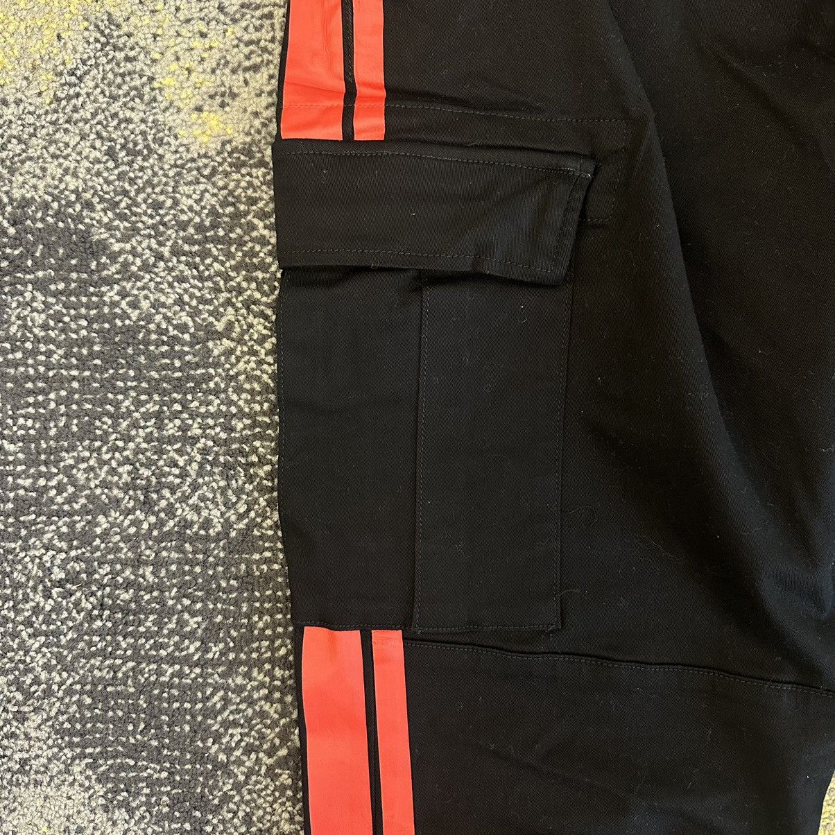 Amiri Amiri Slim Cargo Pants Black Red Line Size 38 Size US 38 / EU 54 - 3 Thumbnail