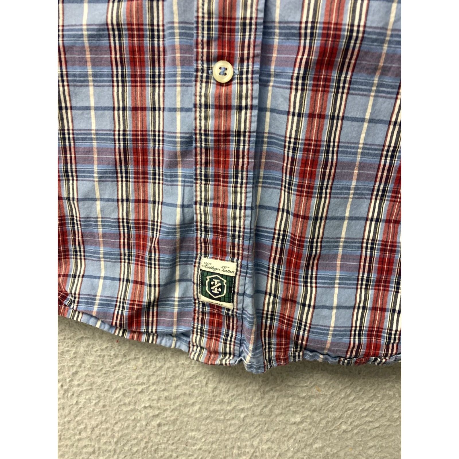 Faherty VINTAGE Faherty Barbour Button Down Shirt Blue Plaid Mens XXL Button-Up Casual Preppy Logo 101-16 Size US L / EU 52-54 / 3 - 2 Thumbnail