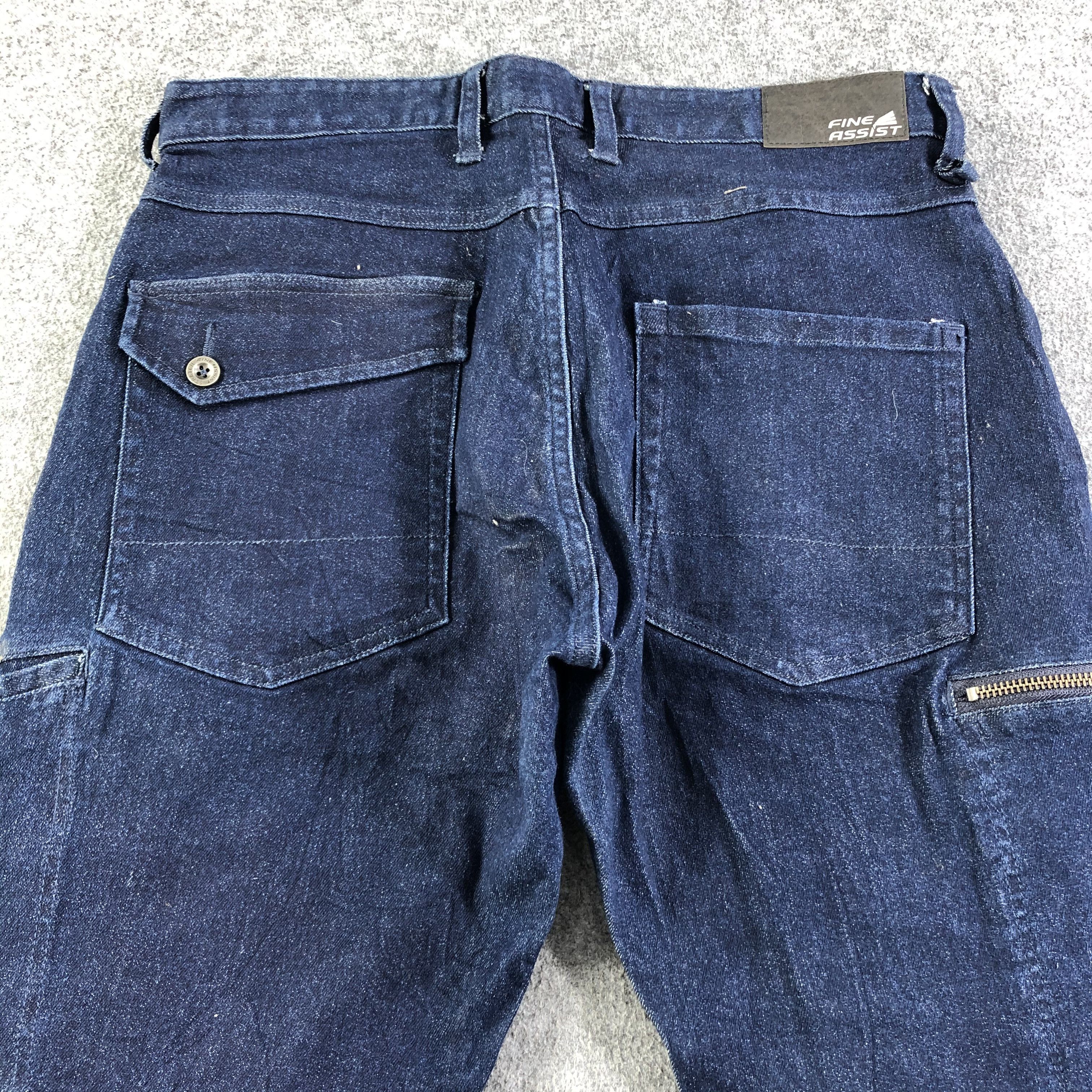 Japanese Brand × Vintage Japanese Brand Fine Assist Cargo Jeans-J2699 Size US 33 - 4 Thumbnail