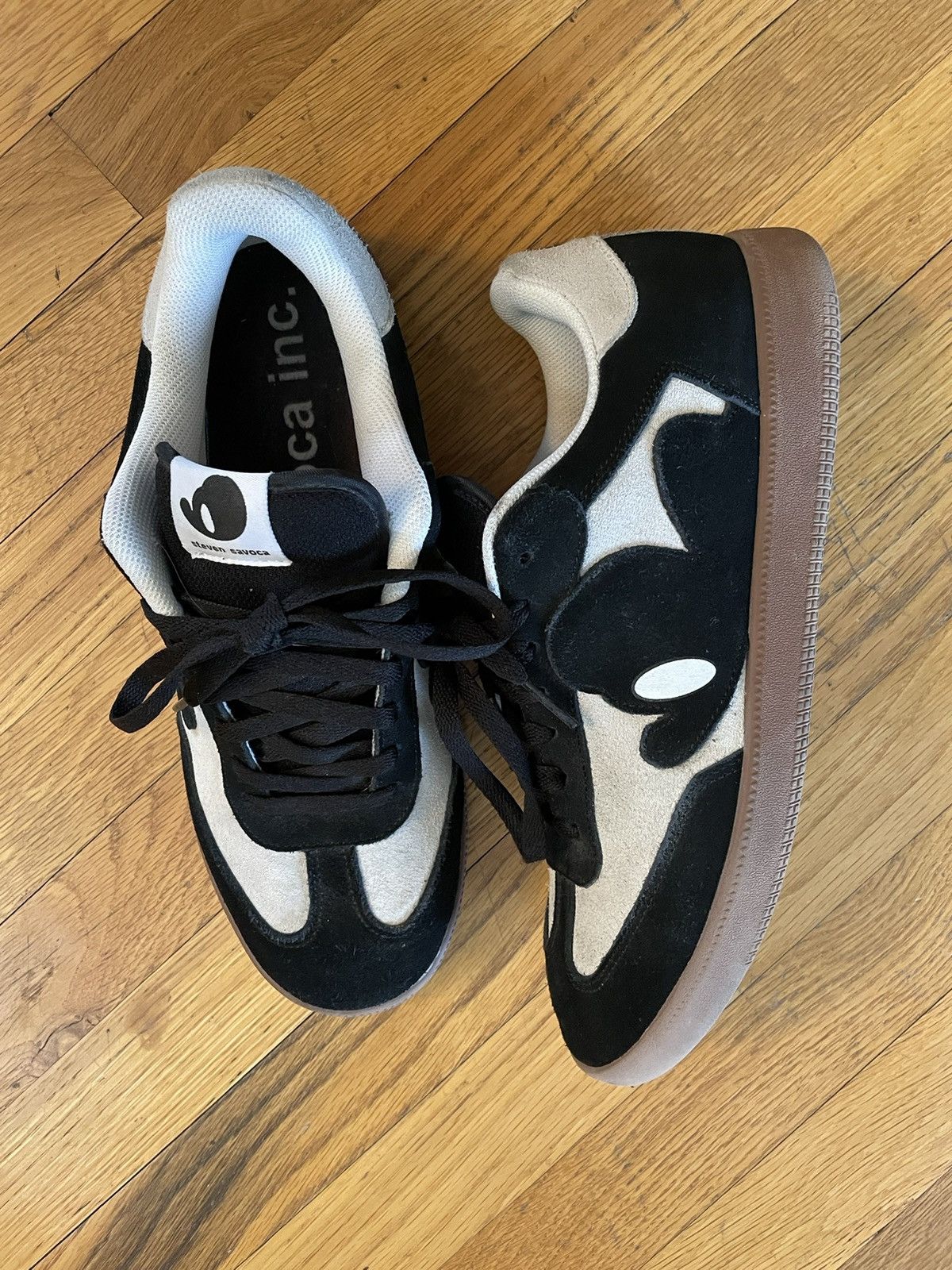 image of Father Steve Mouse Sneakers in Black/White, Men's (Size 11.5)