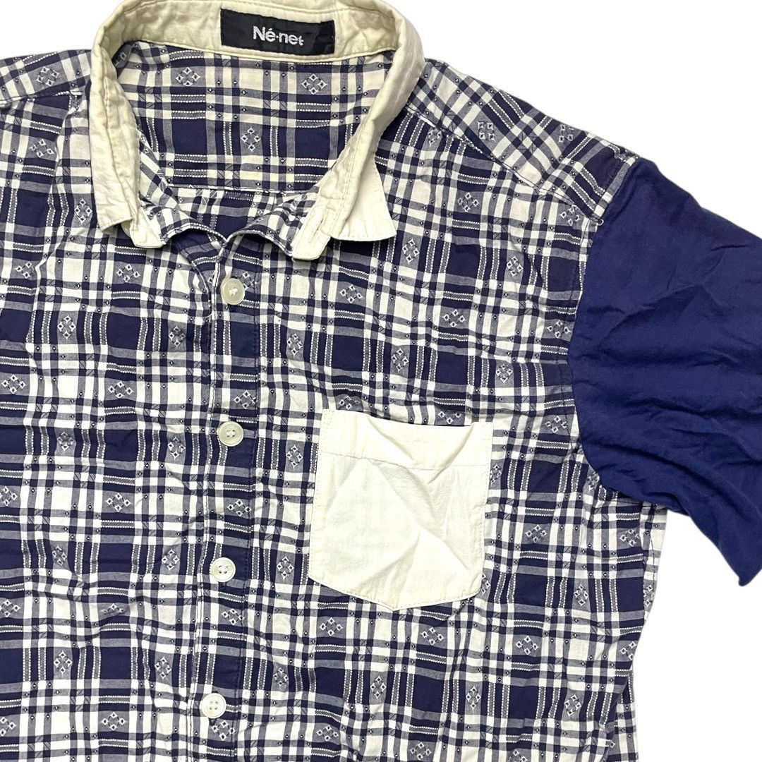 Ne-Net Ne-Net Patchwork Shirt Dress Japanese Brand Size M / US 6-8 / IT 42-44 - 3 Thumbnail
