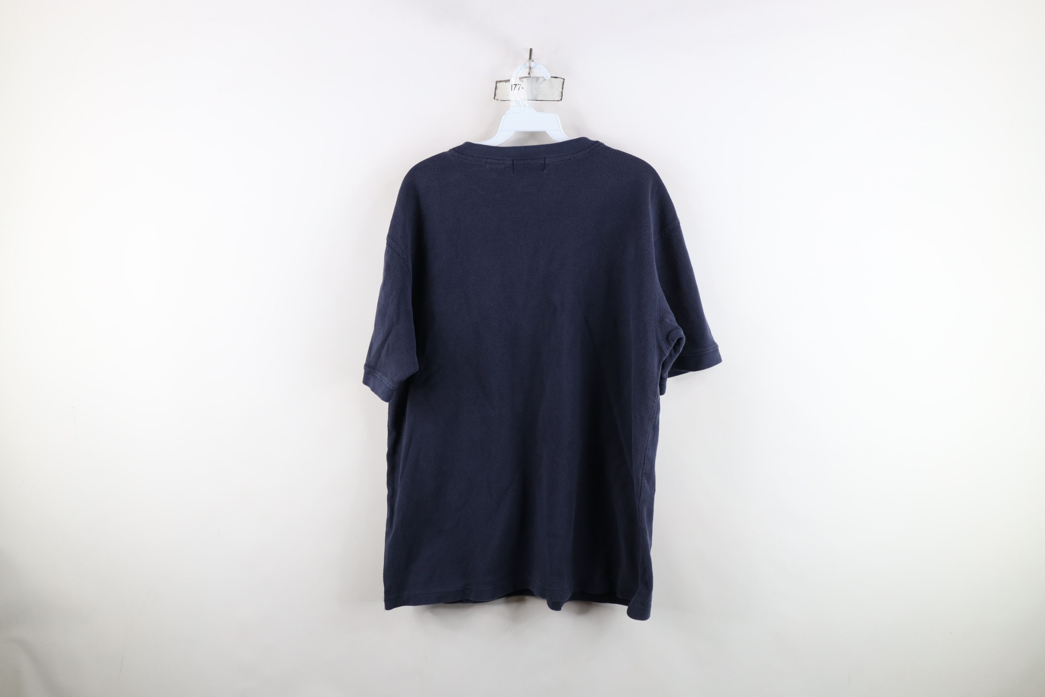 Vintage Vintage 90s Streetwear Waffle Knit Henley T-Shirt USA Size US L / EU 52-54 / 3 - 8 Thumbnail